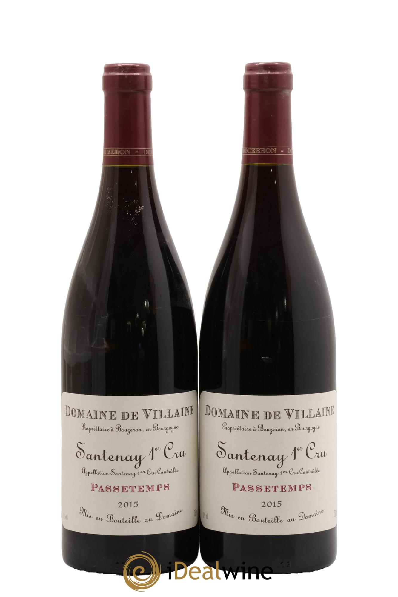 Santenay 1er Cru Passetemps Domaine de Villaine 2015 - Lot of 2 bottles - 0