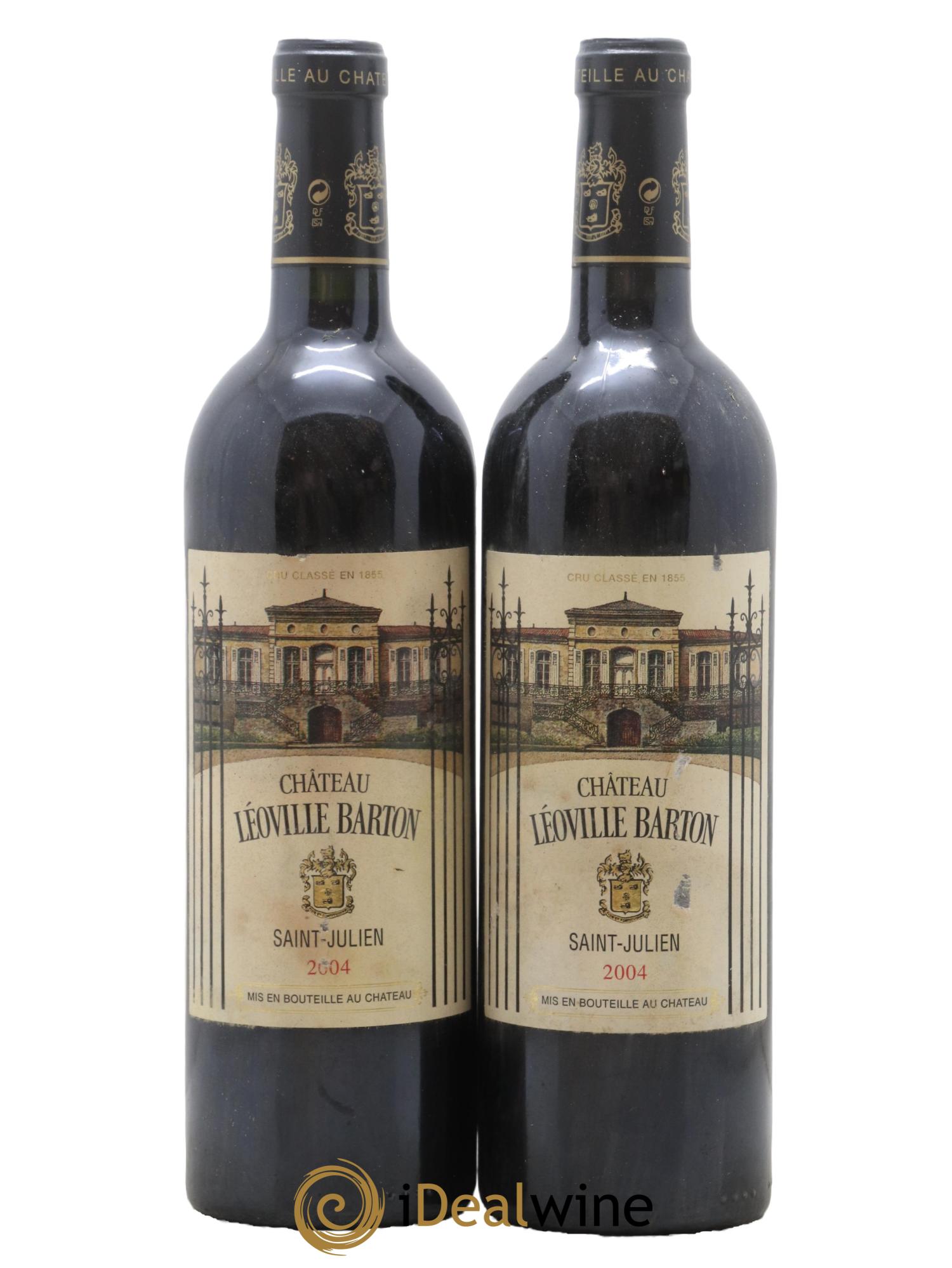 Château Léoville Barton 2ème Grand Cru Classé 2004 - Lot de 2 bouteilles - 0
