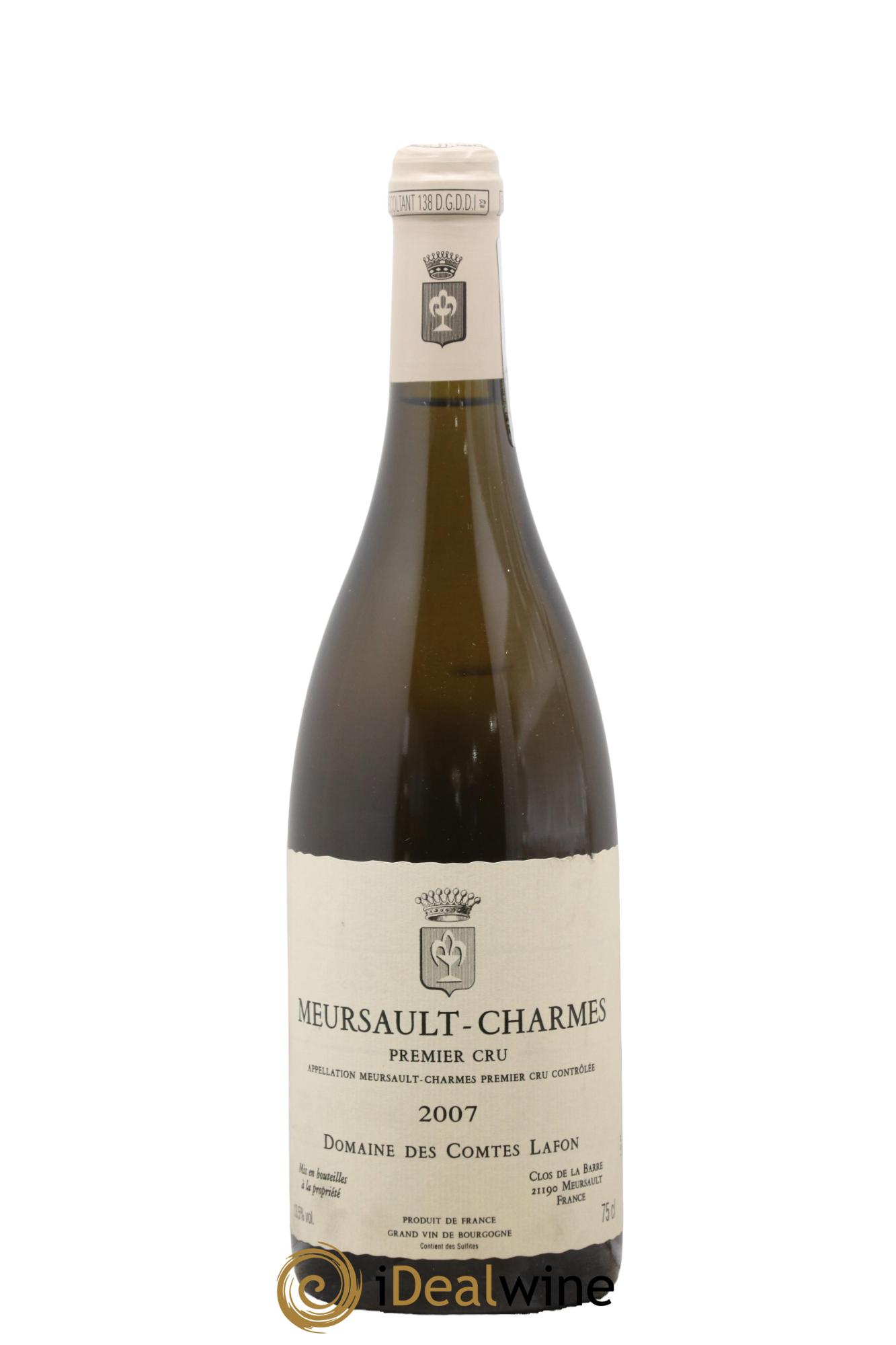 Meursault 1er Cru Charmes Comtes Lafon (Domaine des) 2007 - Lotto di 1 bottiglia - 0