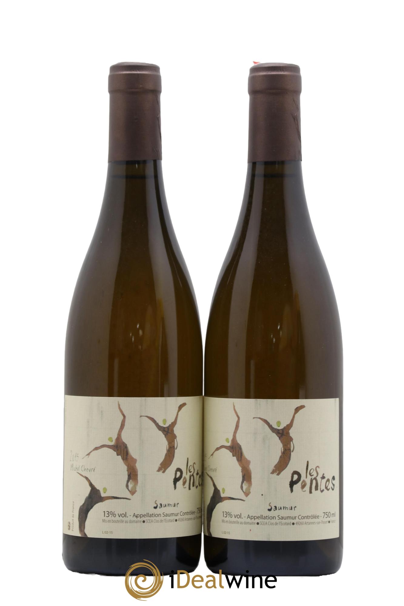 Saumur Les Pentes du Clos de l'Ecotard Michel Chevré 2015 - Lot de 2 bouteilles - 0