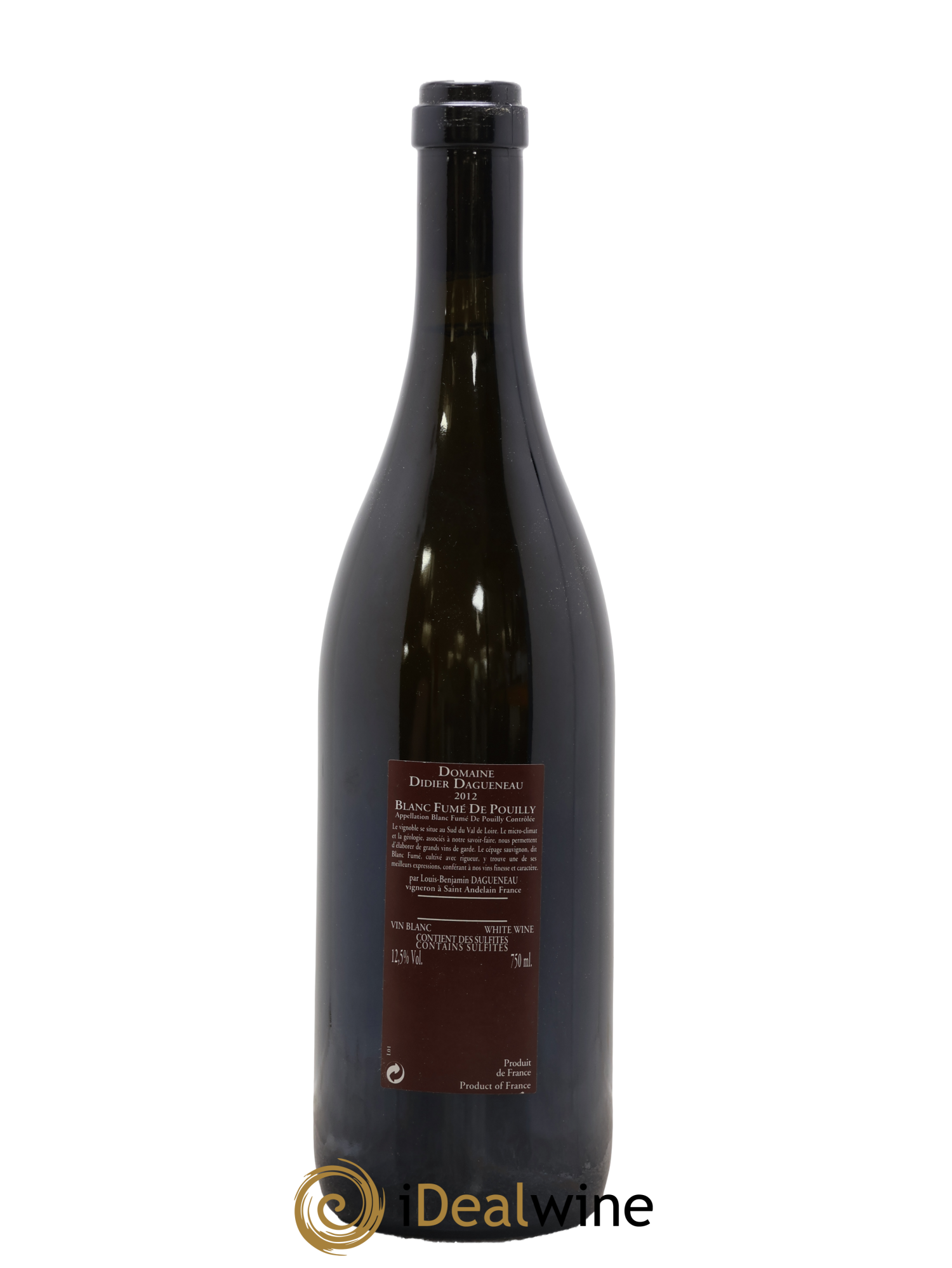 Vin de France (anciennement Pouilly-Fumé) Pur Sang Dagueneau (Domaine Didier - Louis-Benjamin) 2012 - Lotto di 1 bottiglia - 1