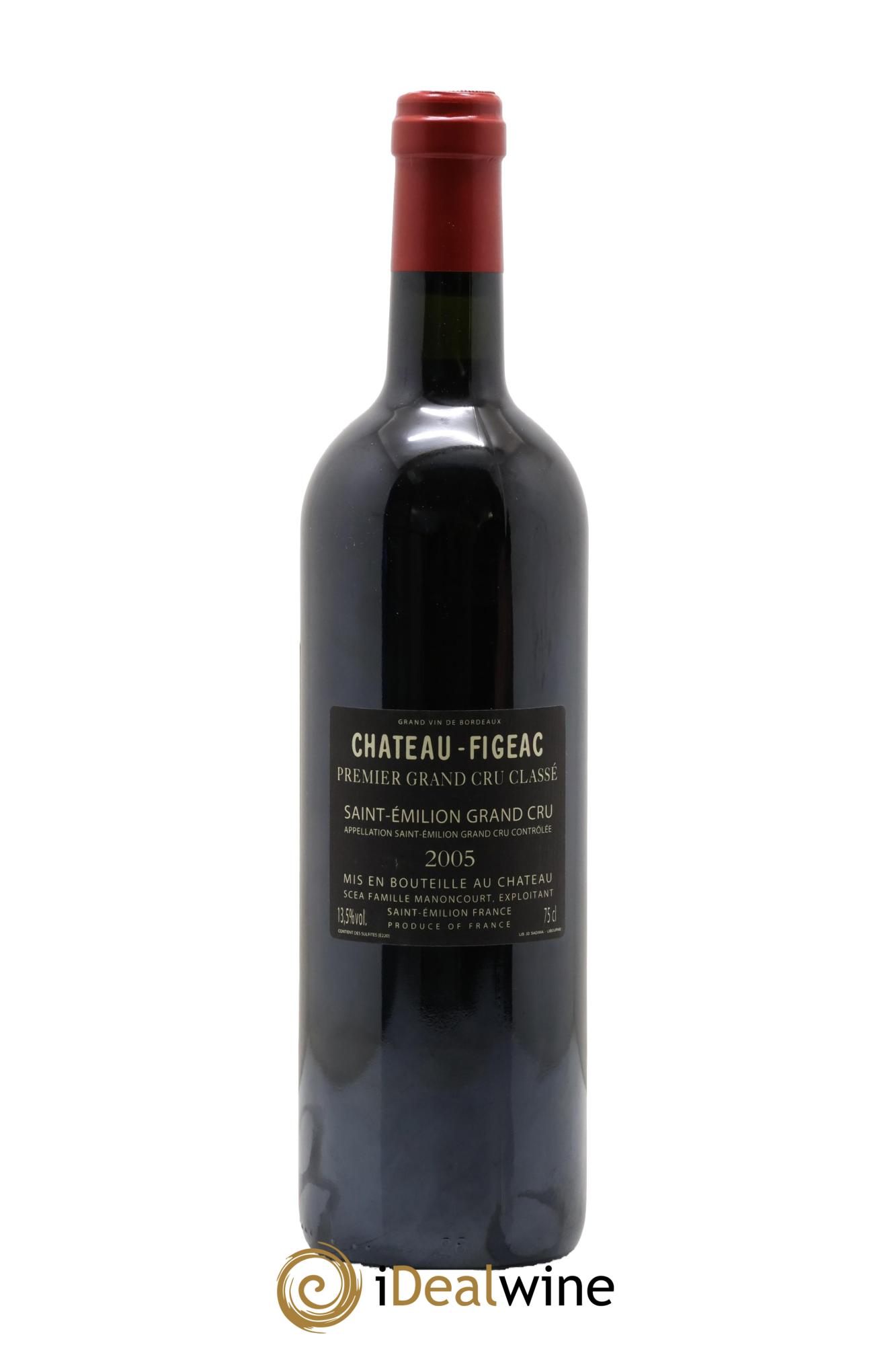 Château Figeac 1er Grand Cru Classé A 2005 - Lot de 1 bouteille - 1