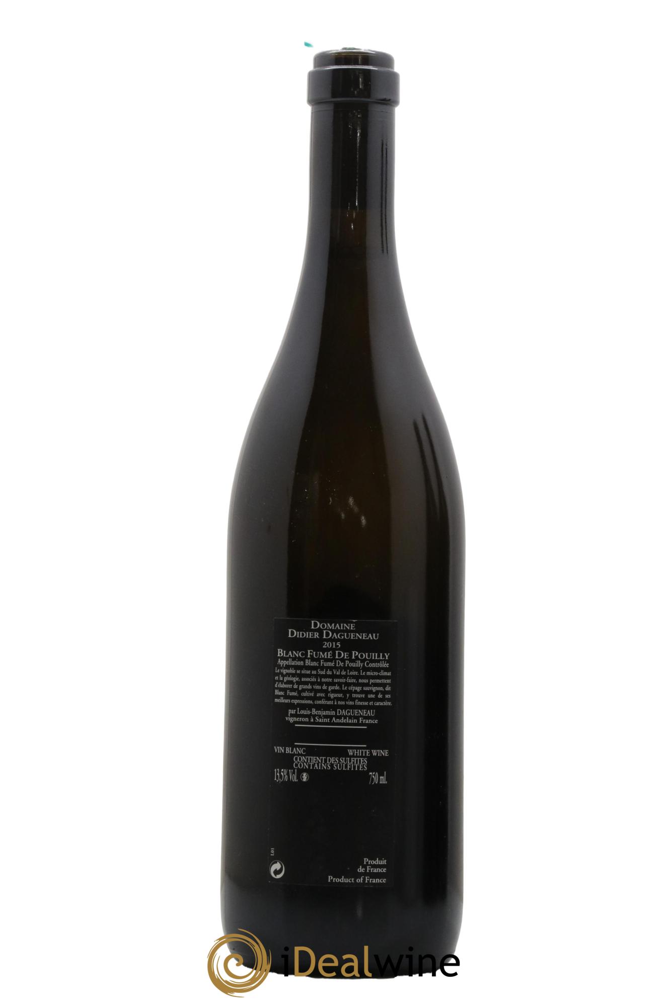 Vin de France (anciennement Pouilly-Fumé) Silex Dagueneau (Domaine Didier - Louis-Benjamin) 2015 - Posten von 1 Flasche - 1