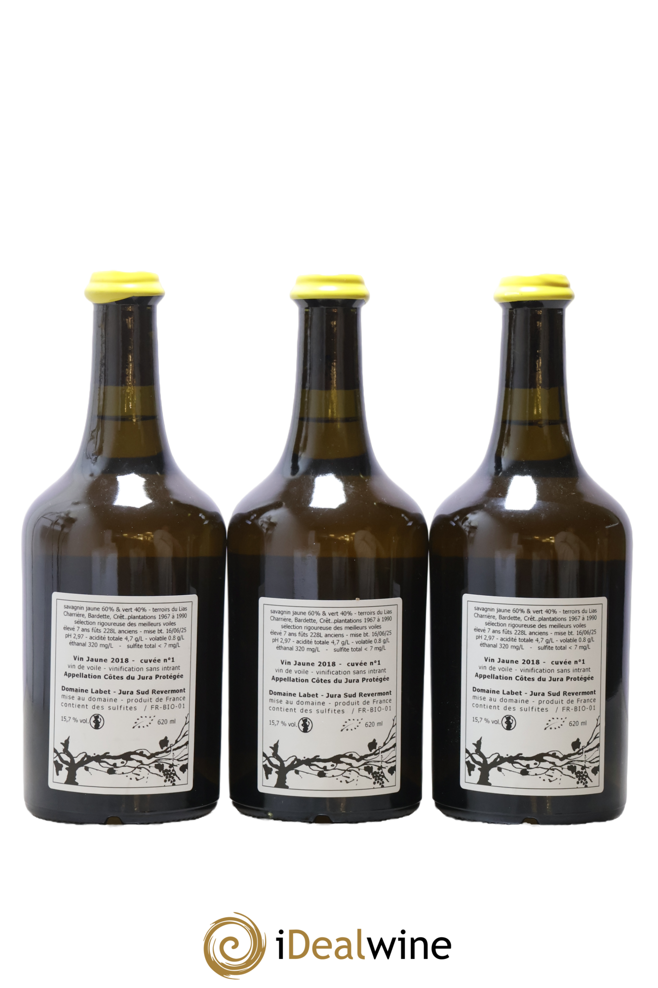 Côtes du Jura Côtes du Jura Vin Jaune Cuvée N°1 Labet (Domaine) 2018 - Posten von 3 Clavelin - 1