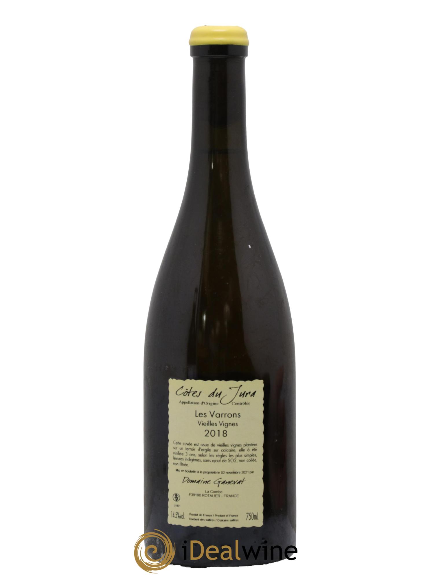 Côtes du Jura Les Varrons Vieilles Vignes Jean-François Ganevat (Domaine) 2018 - Lotto di 1 bottiglia - 1
