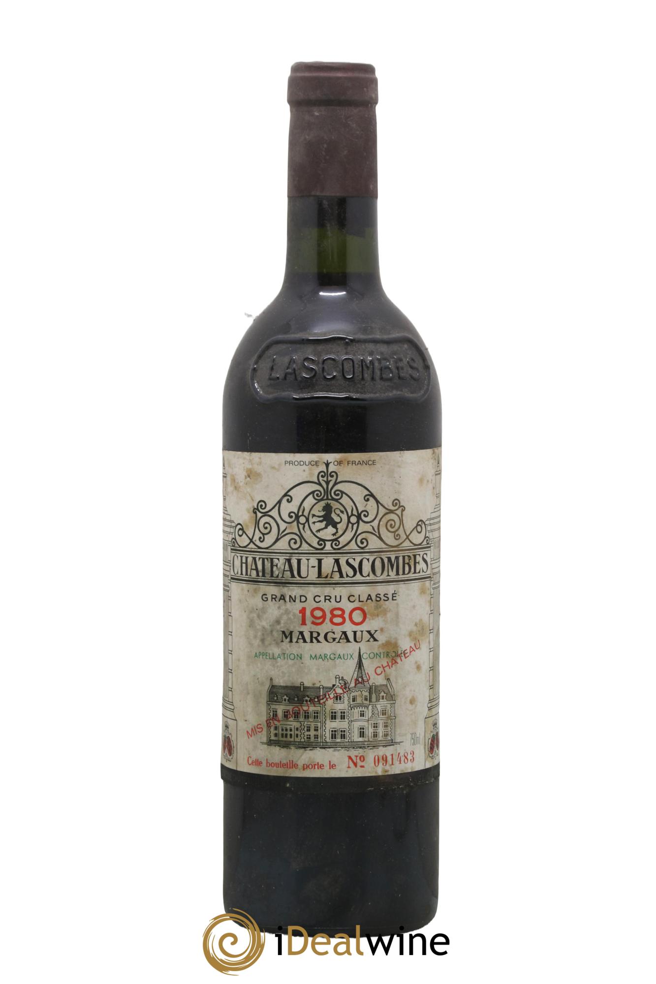 Château Lascombes 2ème Grand Cru Classé 1980 - Lot de 1 bouteille - 0