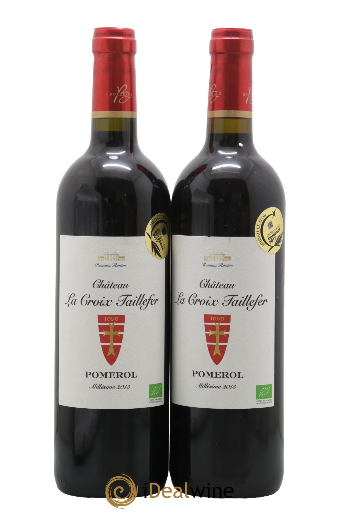 Château la Croix Taillefer 2015 - Lotto di 2 bottiglie - 0