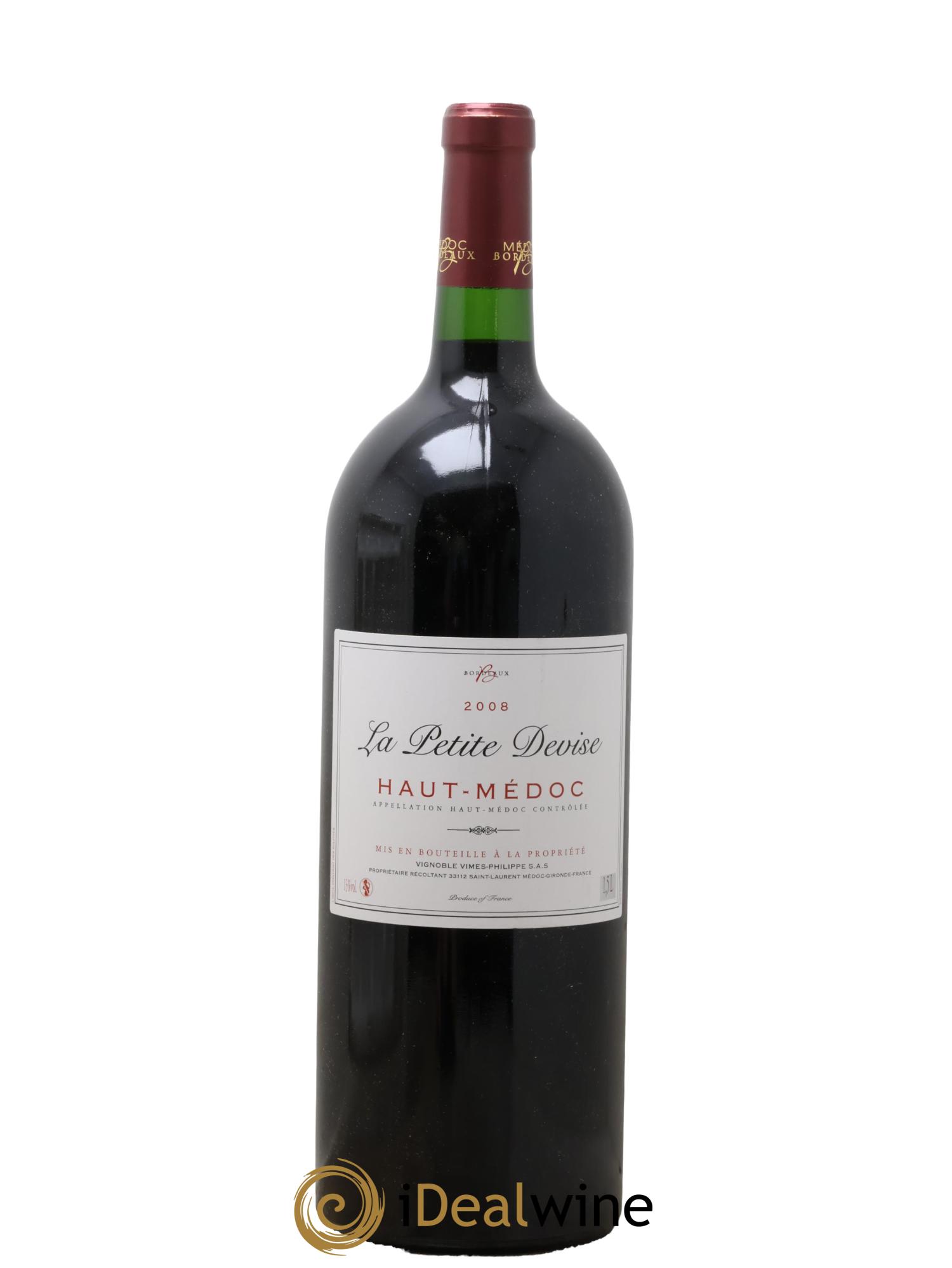Haut Médoc La Petite Devise 2008 - Lot de 1 magnum - 0