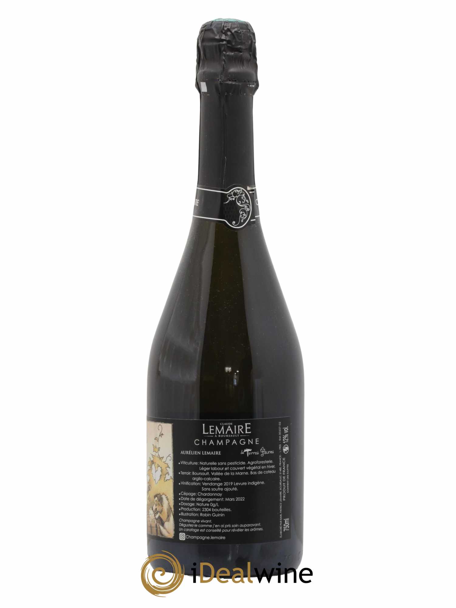 Les Terres Jaunes Aurélien Lemaire 2019 - Lot de 1 bouteille - 1