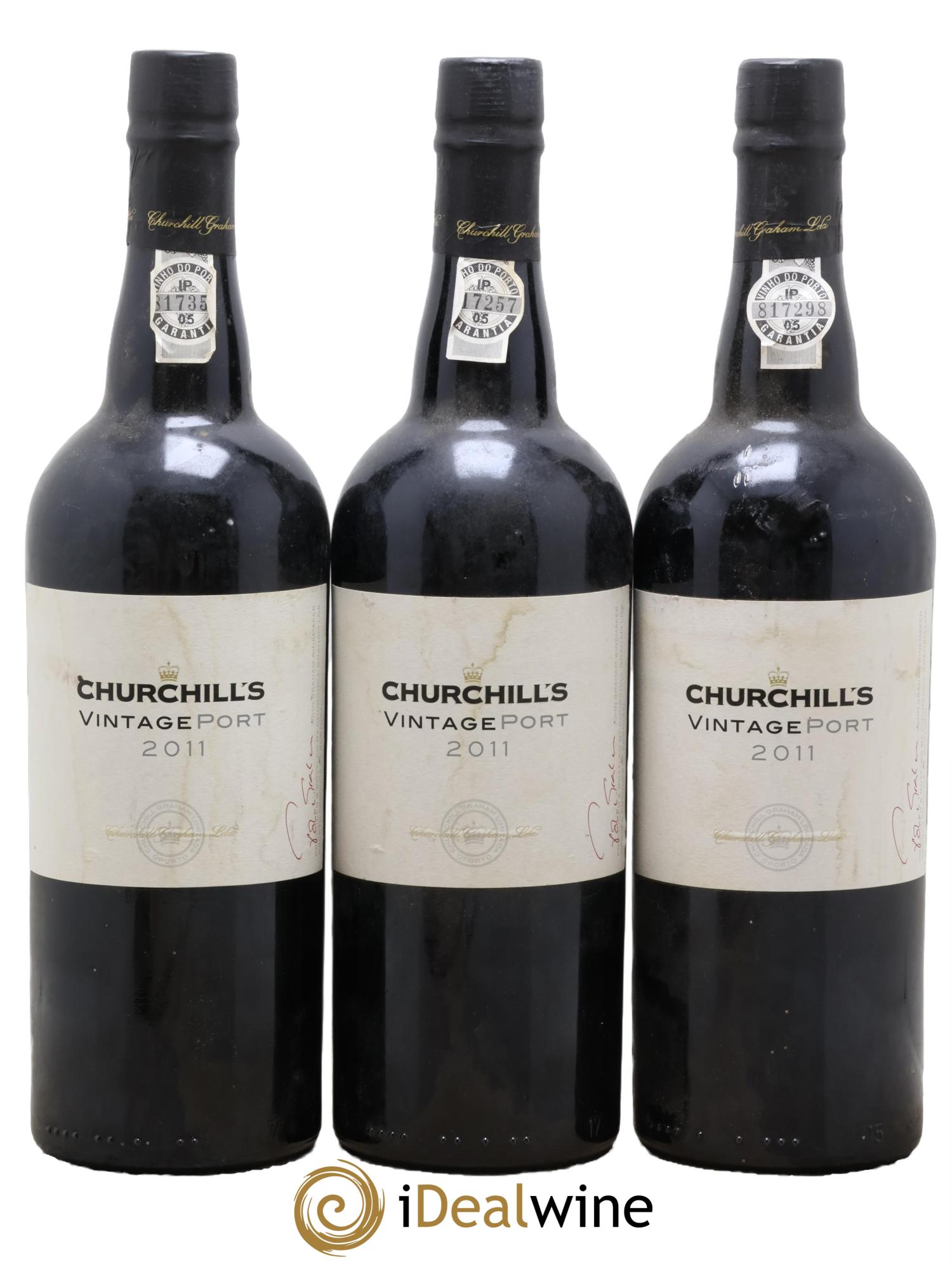 Porto Vintage Churchill's 2011 - Lot of 3 bottles - 0