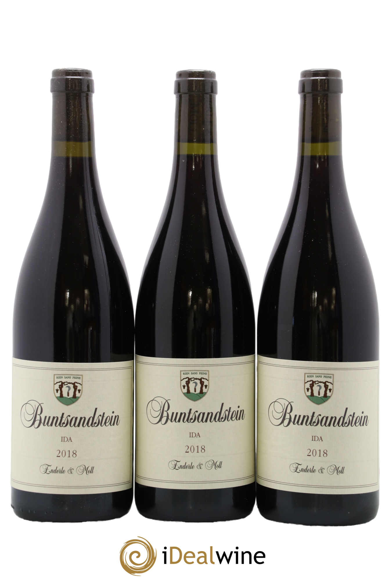Allemagne Allemagne Landwein Buntsandstein Ida Pinot Noir Enderle Und Mol 2018 - Lot of 3 bottles - 0