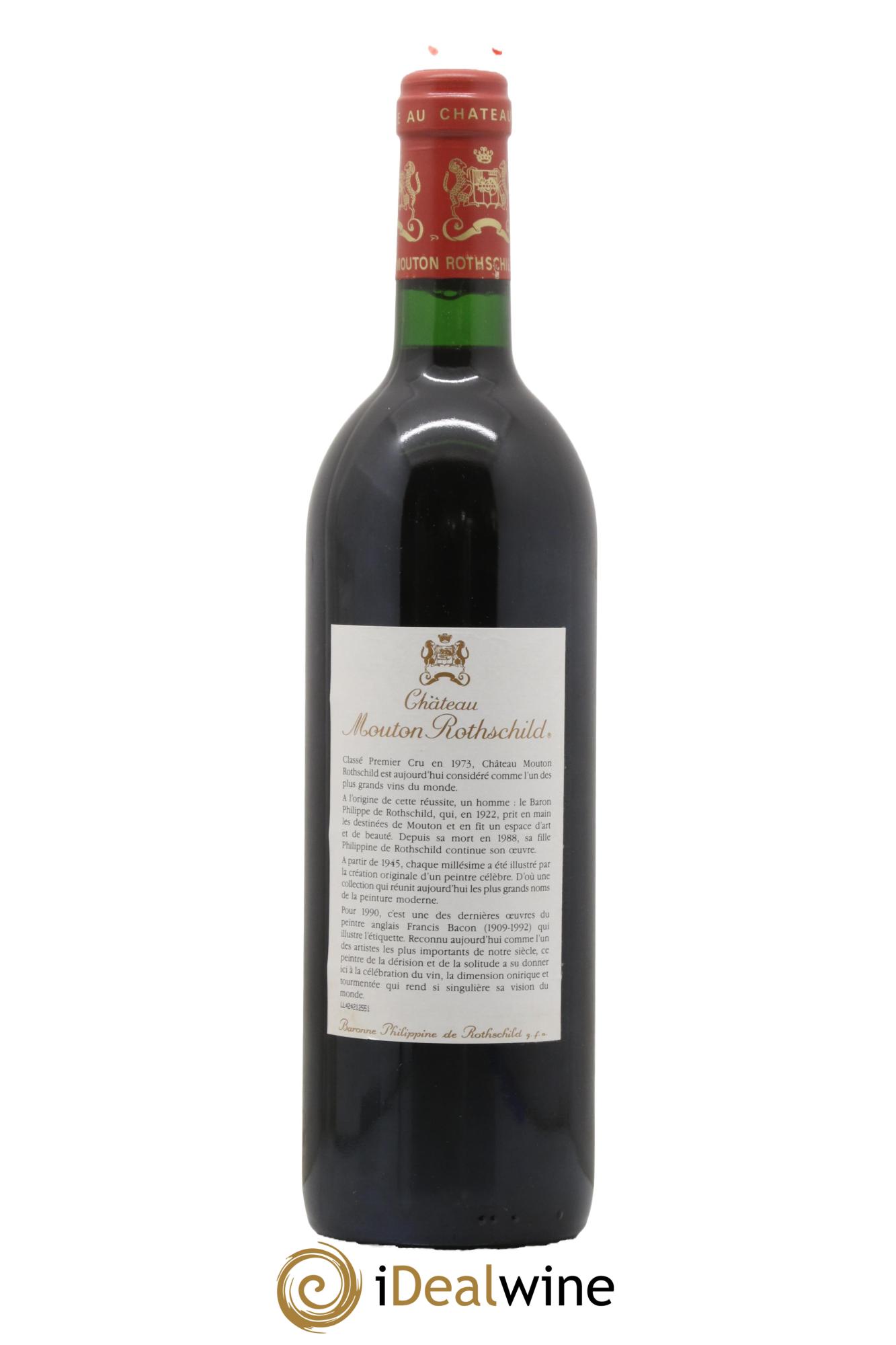 Château Mouton Rothschild 1er Grand Cru Classé 1990 - Lot of 1 bottle - 1