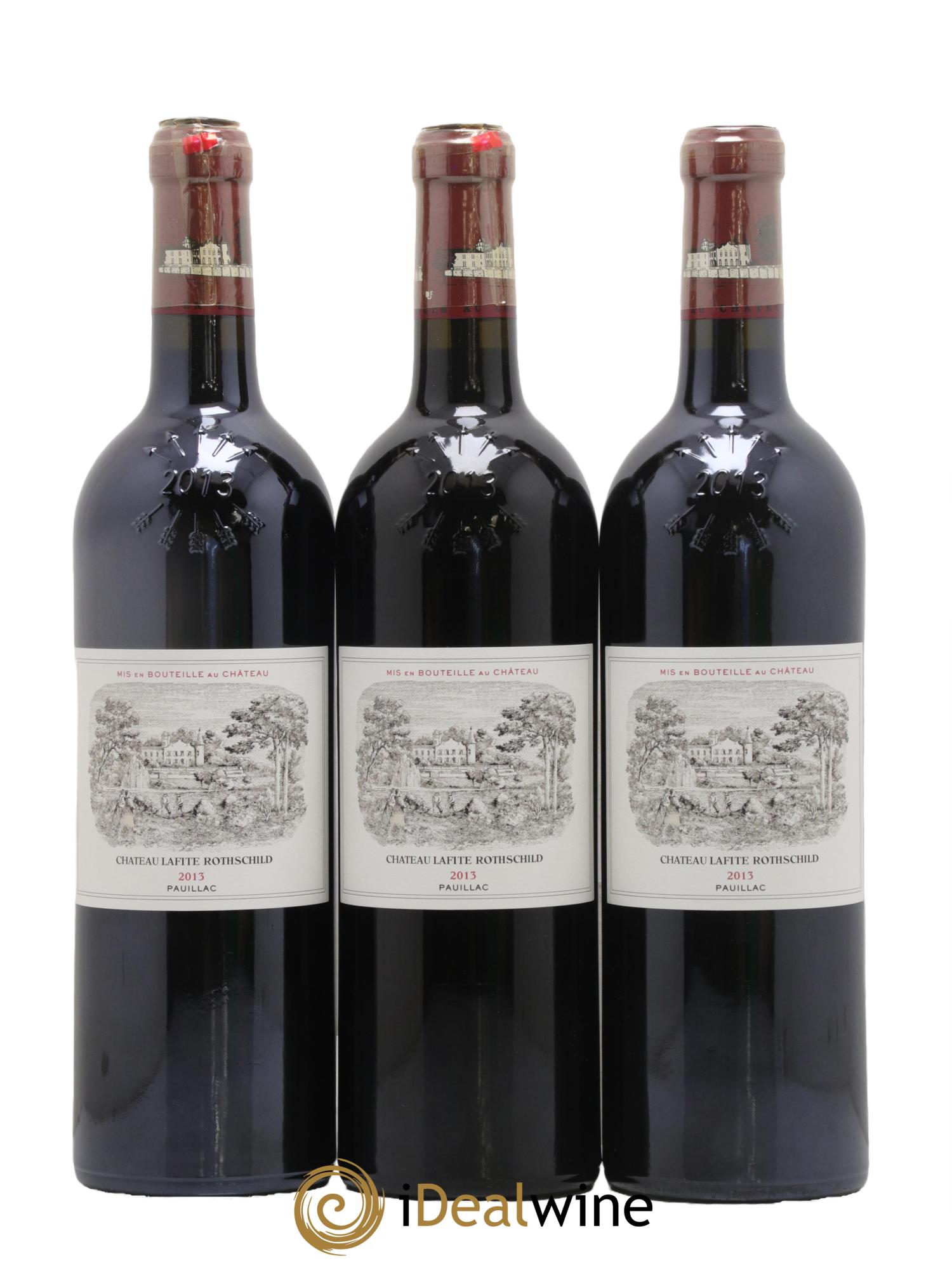 Château Lafite Rothschild 1er Grand Cru Classé 2013 - Lotto di 3 bottiglie - 0