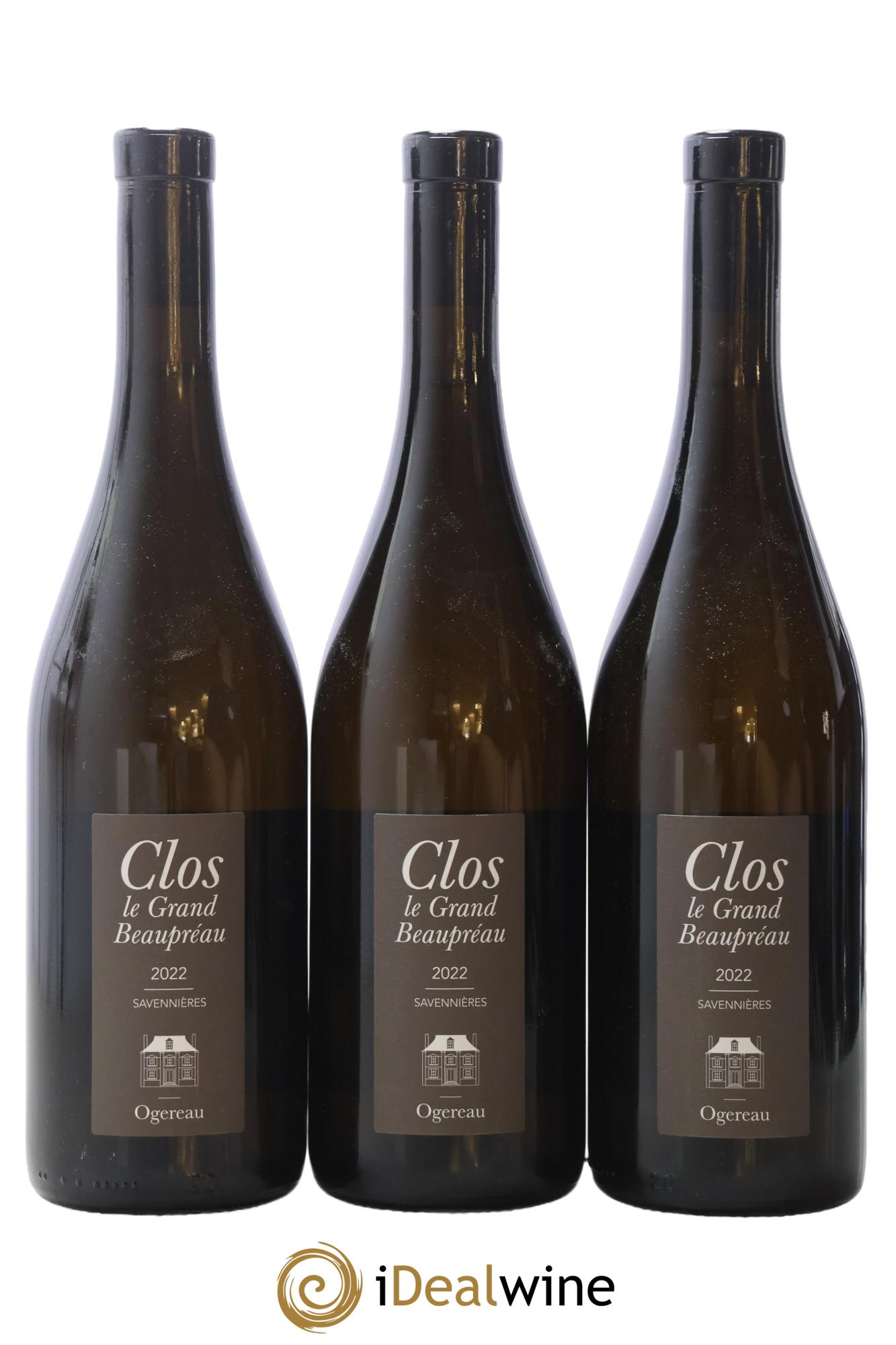 Savennières Clos le Grand Beaupréau Domaine Ogereau 2022 - Lot de 3 bouteilles - 0