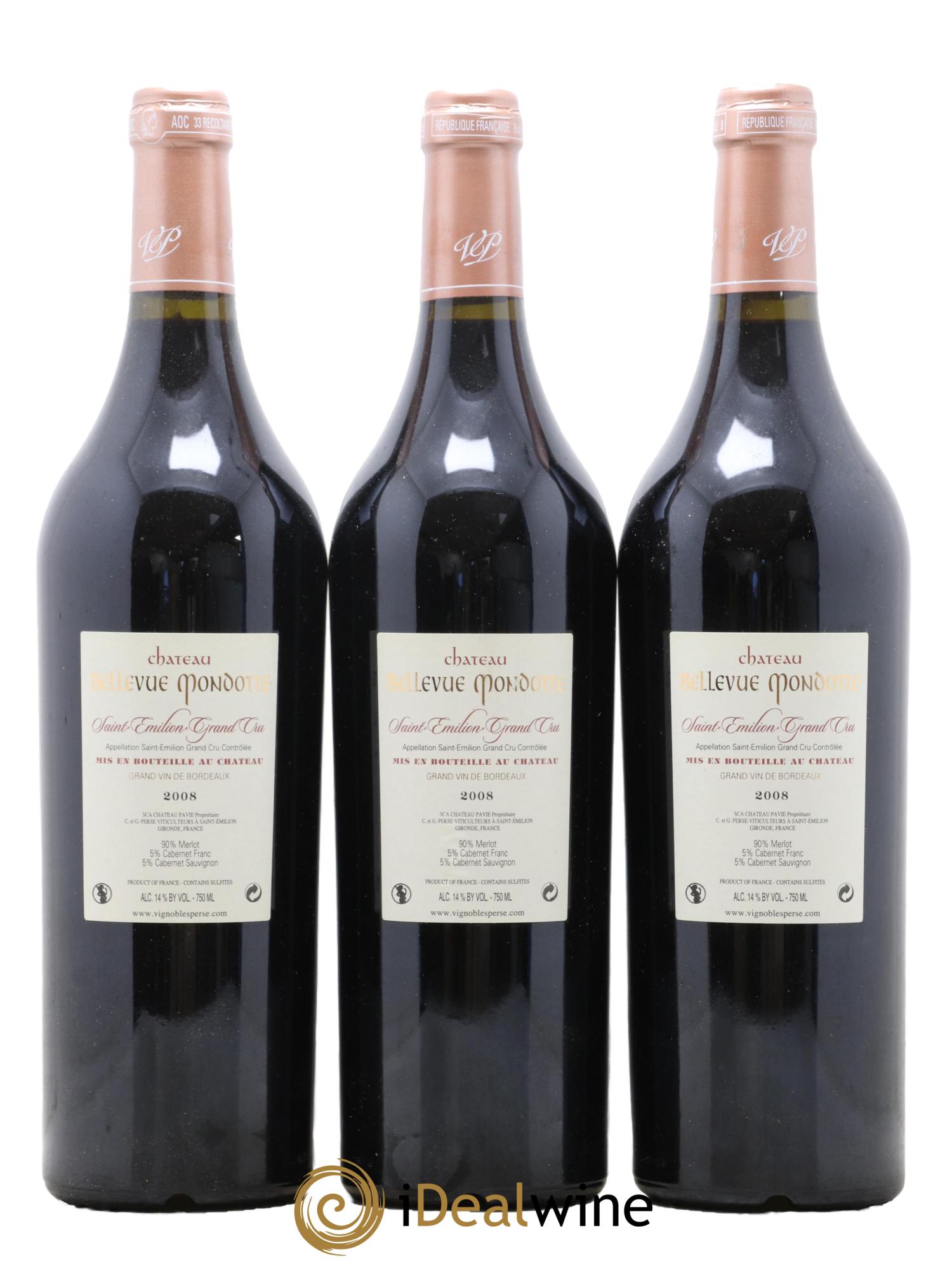 Château Bellevue Mondotte 2008 - Lot de 12 bouteilles - 9