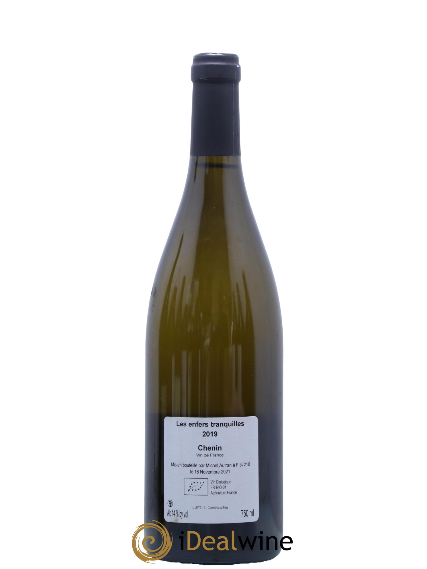 Vin de France Les Enfers Tranquilles Michel Autran 2019 - Lot de 1 bouteille - 1