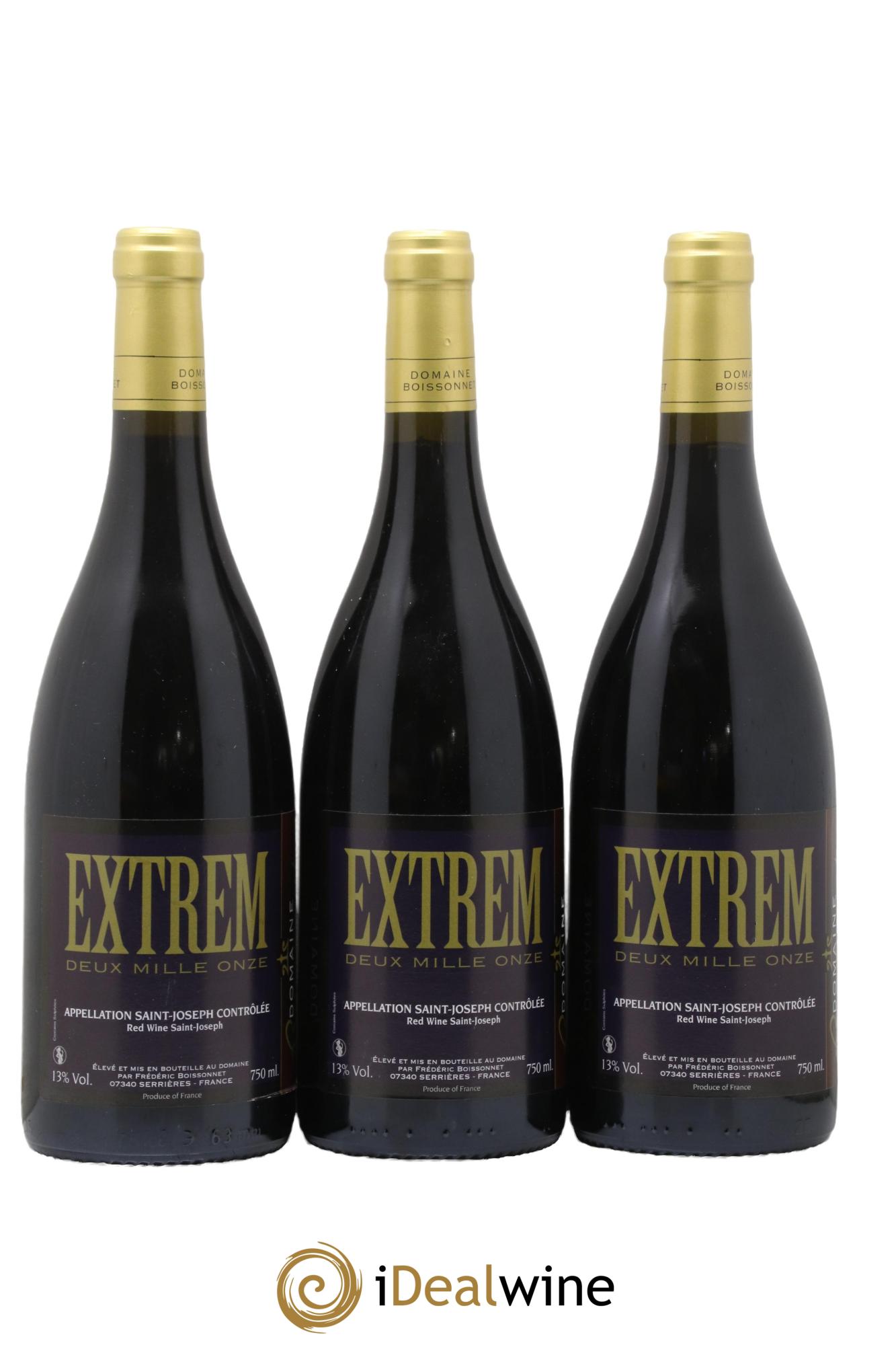 Saint-Joseph Extrem Domaine Boissonnet 2011 - Lotto di 3 bottiglie - 0