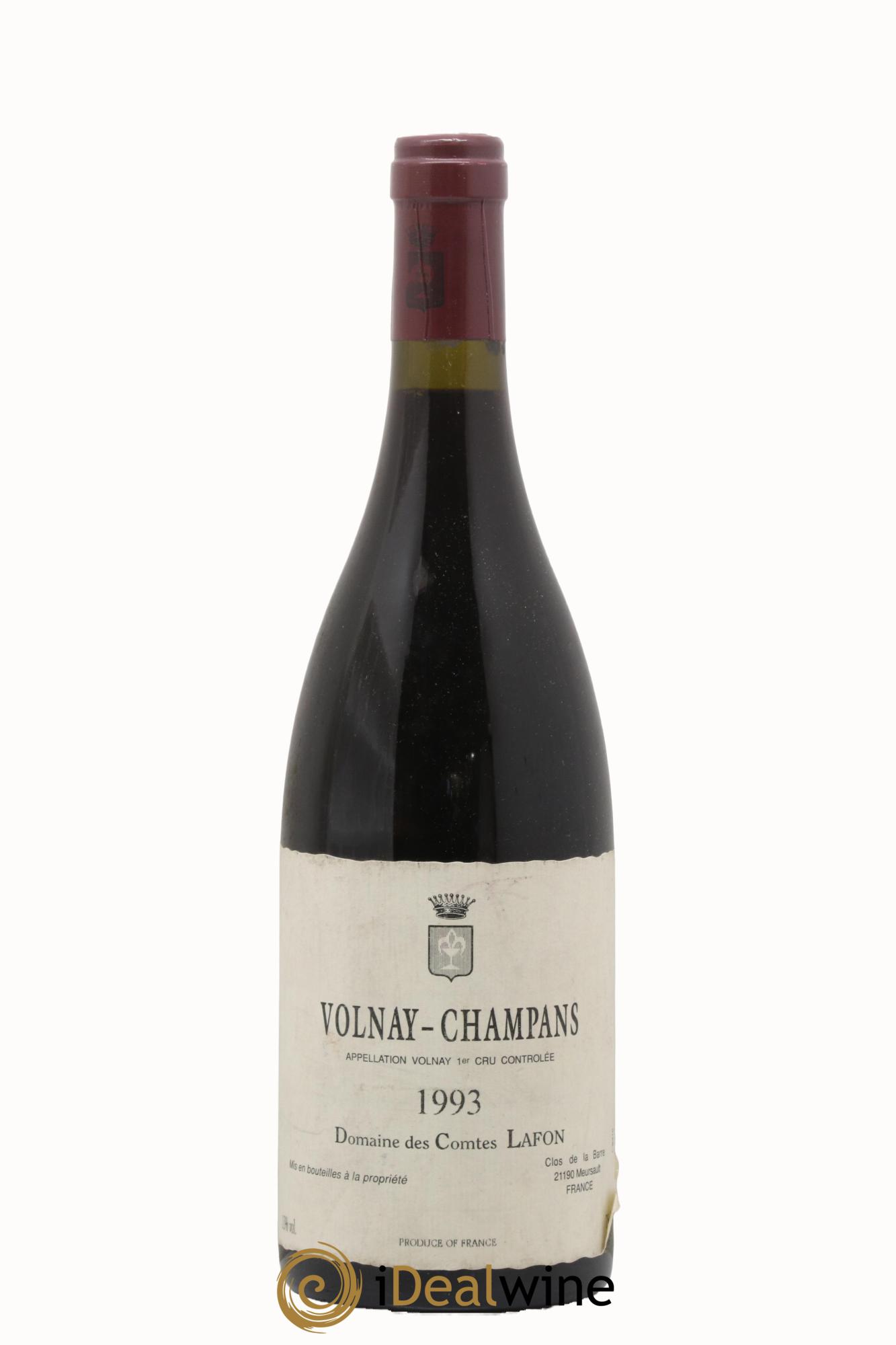 Volnay 1er Cru Champans Comtes Lafon (Domaine des) 1993 - Posten von 1 Flasche - 0