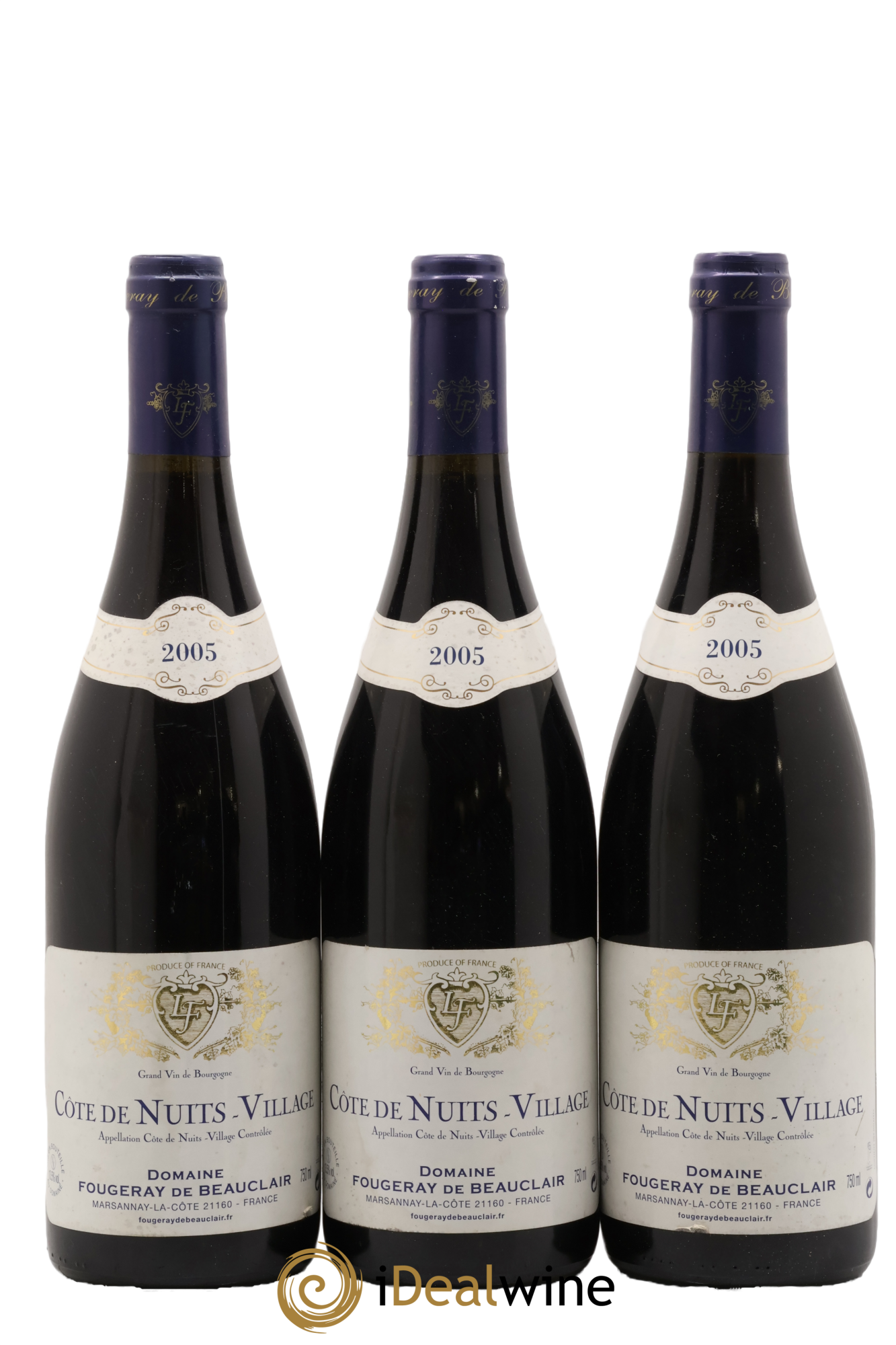 Côte de Nuits-Villages Fougeray de Beauclair 2005 - Lot de 3 bouteilles - 0