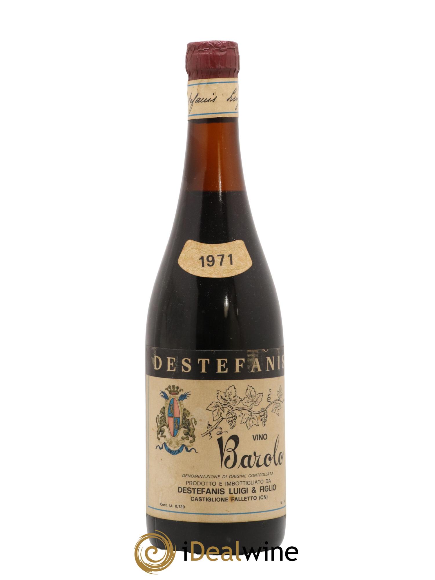 Barolo Luigi Destefanis 1971 - Lot de 1 bouteille - 0