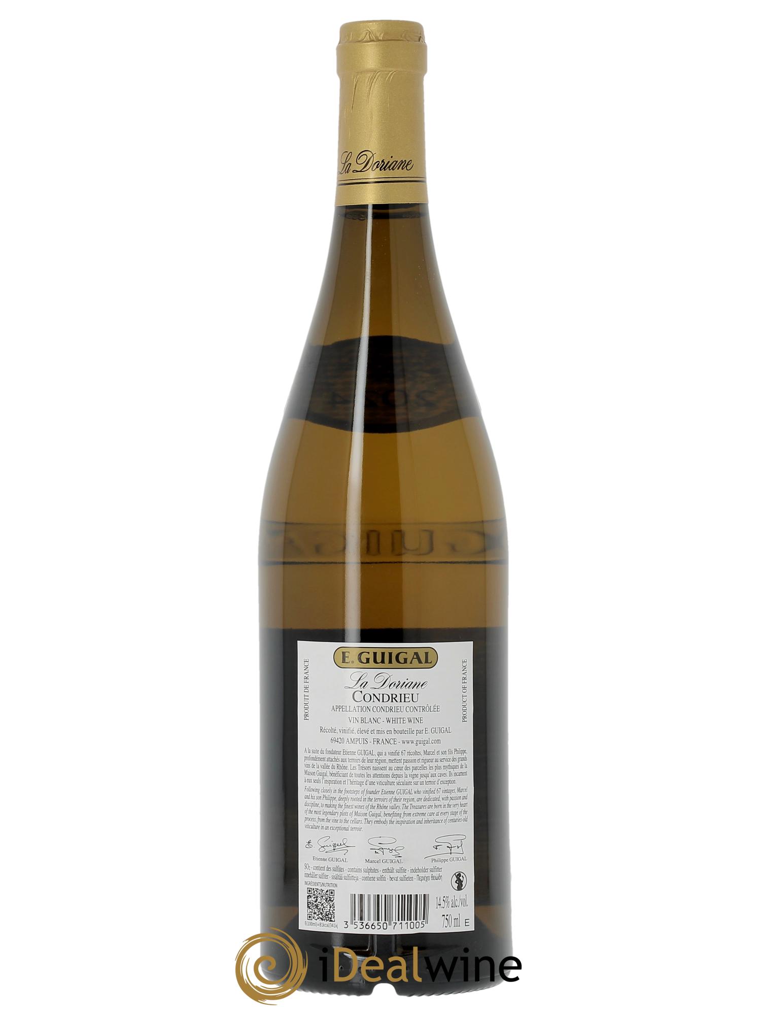 Condrieu La Doriane Guigal (CBO à partir de 3 bts) 2024 - Lot de 1 bouteille - 1