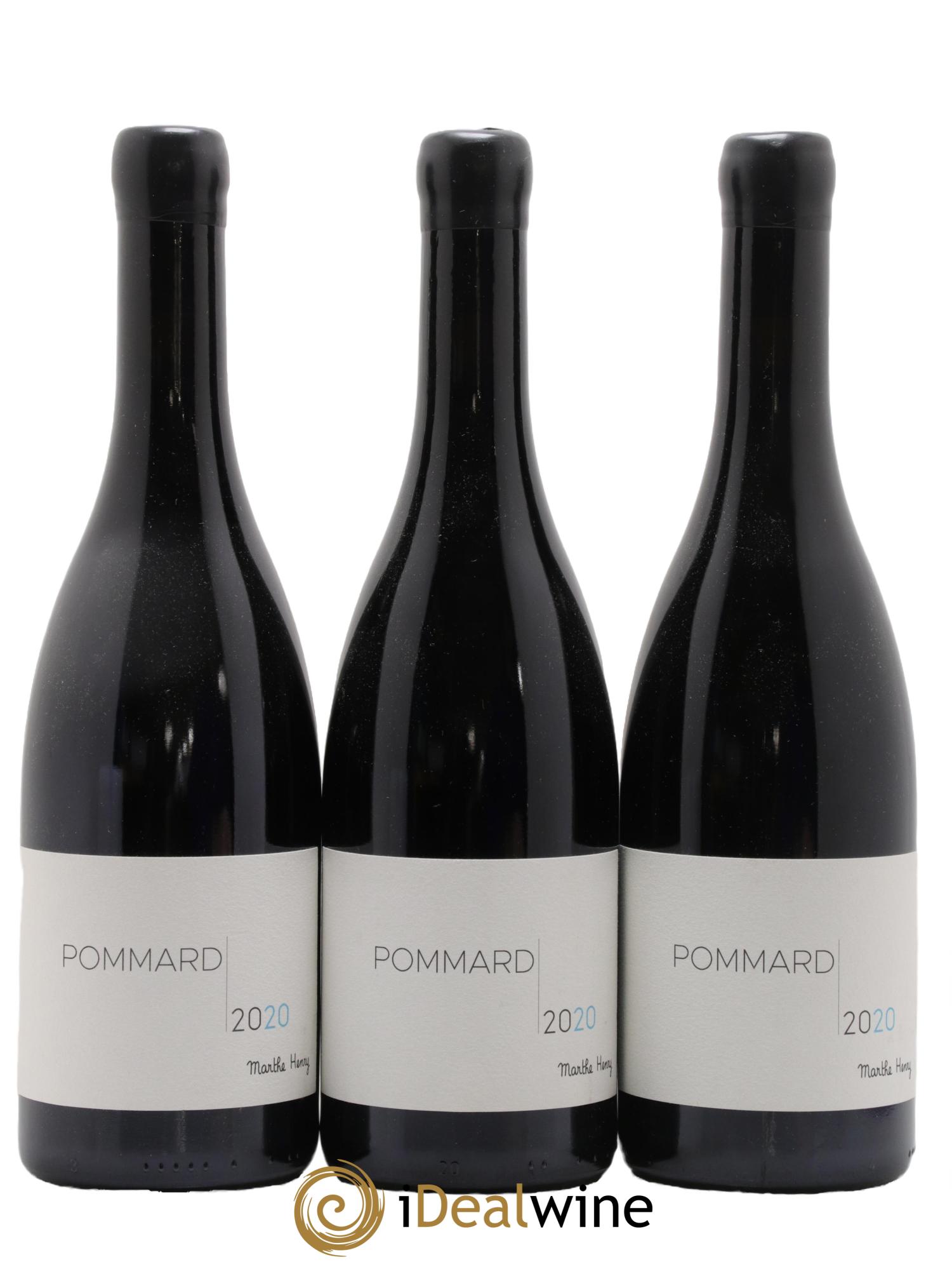 Pommard Boillot Marthe Henry 2020 - Lot de 3 bouteilles - 0