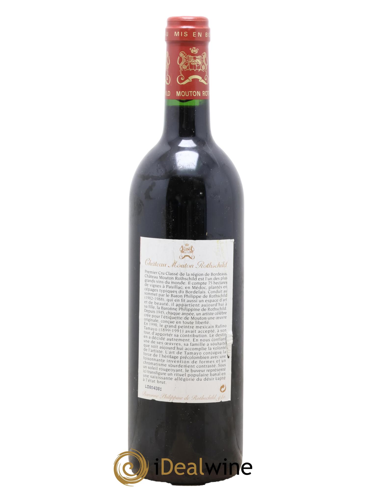 Château Mouton Rothschild 1er Grand Cru Classé 1998 - Lotto di 1 bottiglia - 1