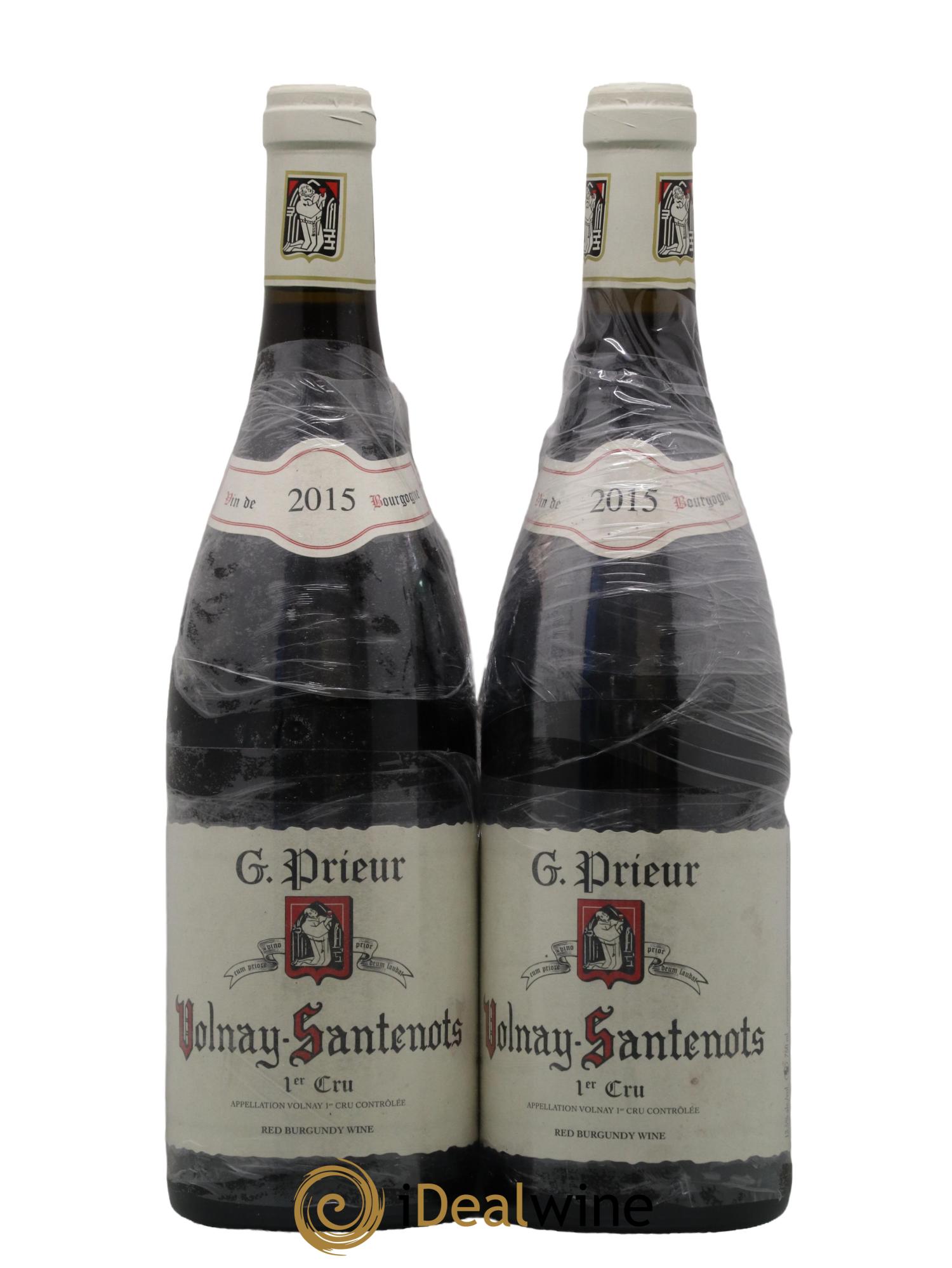 Volnay 1er Cru Santenots G Prieur 2015 - Lot de 2 bouteilles - 0
