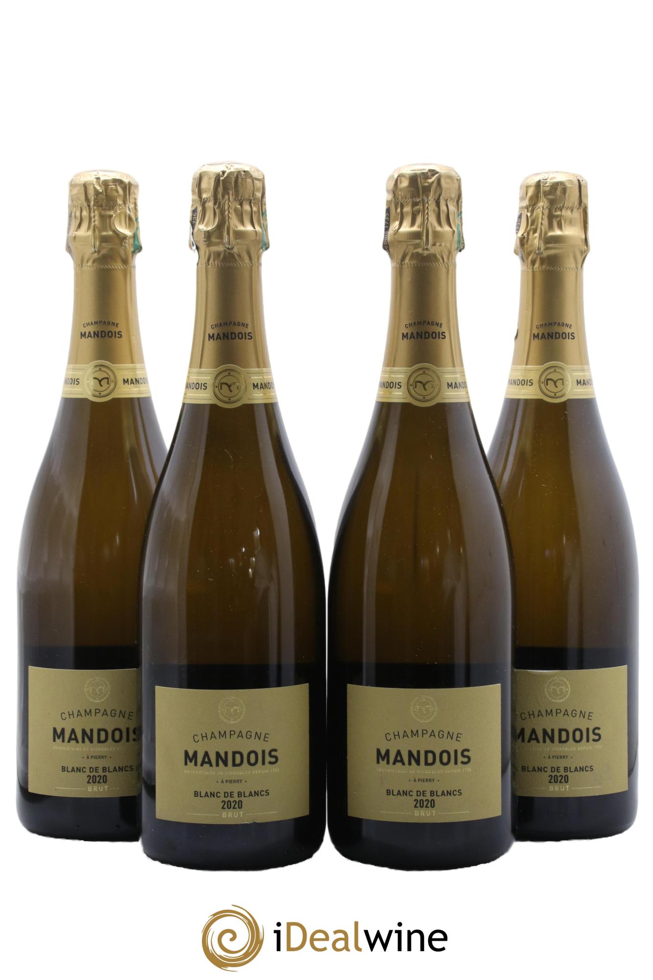 Champagne Blanc de Blancs Maison Mandois 2020 - Lot of 4 bottles - 0