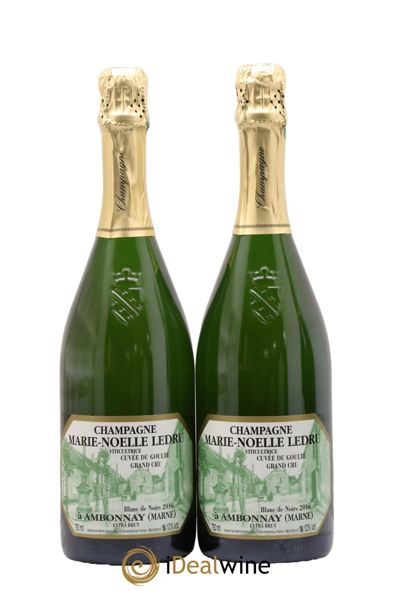 Cuvée du Goulté Blanc de Noirs Marie-Noëlle Ledru 2016 - Lot of 2 bottles - 0