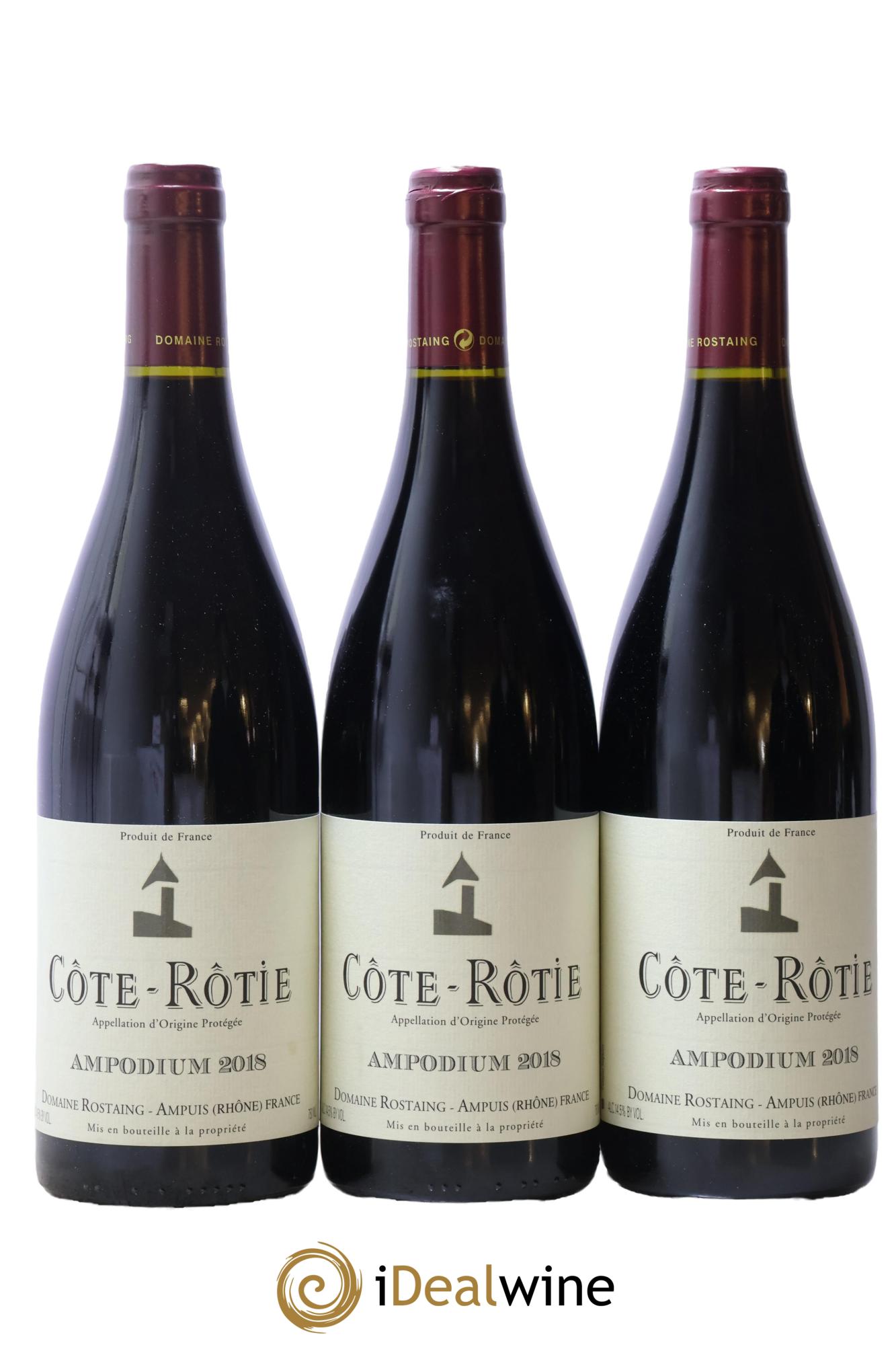 Côte-Rôtie Ampodium René Rostaing 2018 - Posten von 3 Flaschen - 0