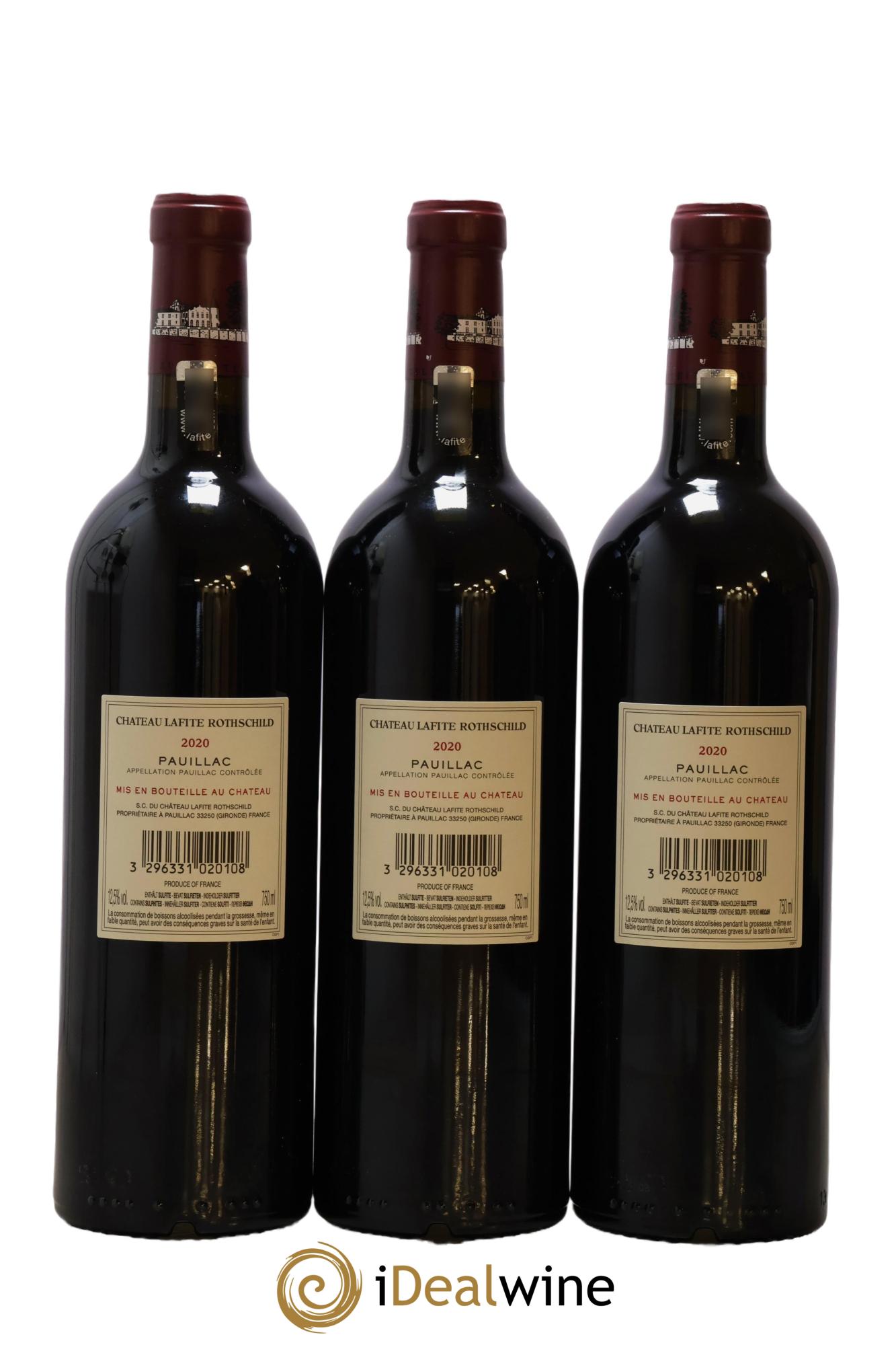 Château Lafite Rothschild 1er Grand Cru Classé 2020 - Lot de 6 bouteilles - 2