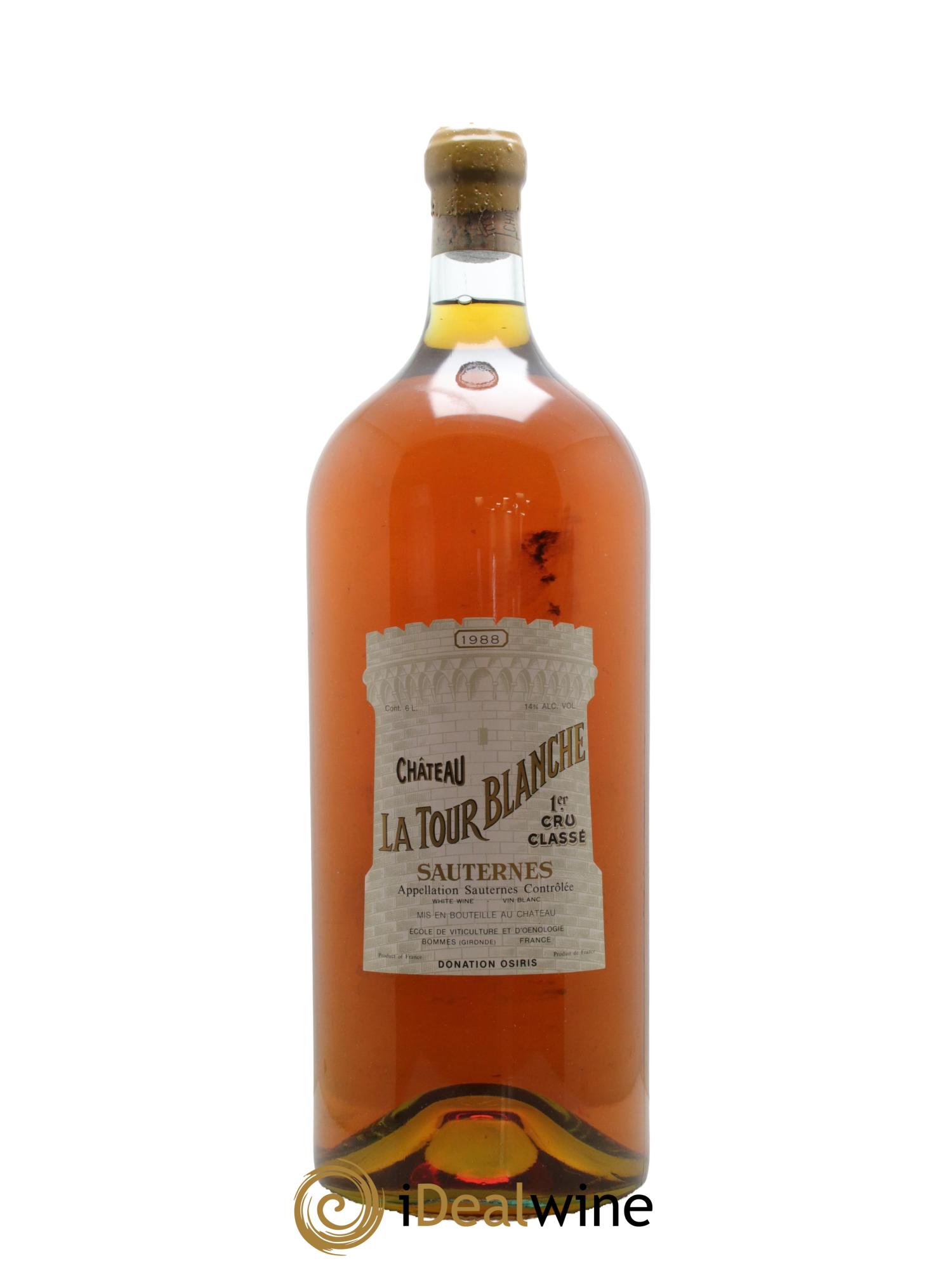 Château la Tour Blanche 1er Grand Cru Classé 1988 - Lot of 1 imperiale - 1