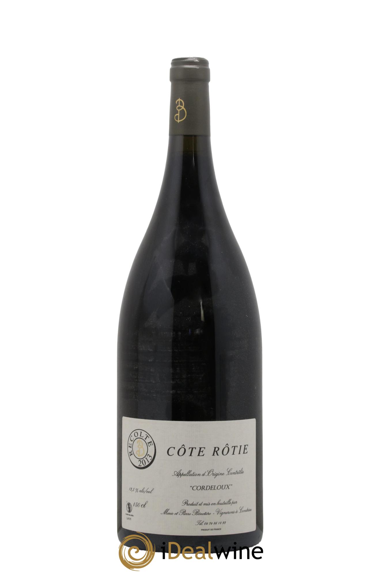 Côte-Rôtie Cordeloux Marie et Pierre Bénetière (Domaine) 2013 - Posten von 1 Magnum - 0