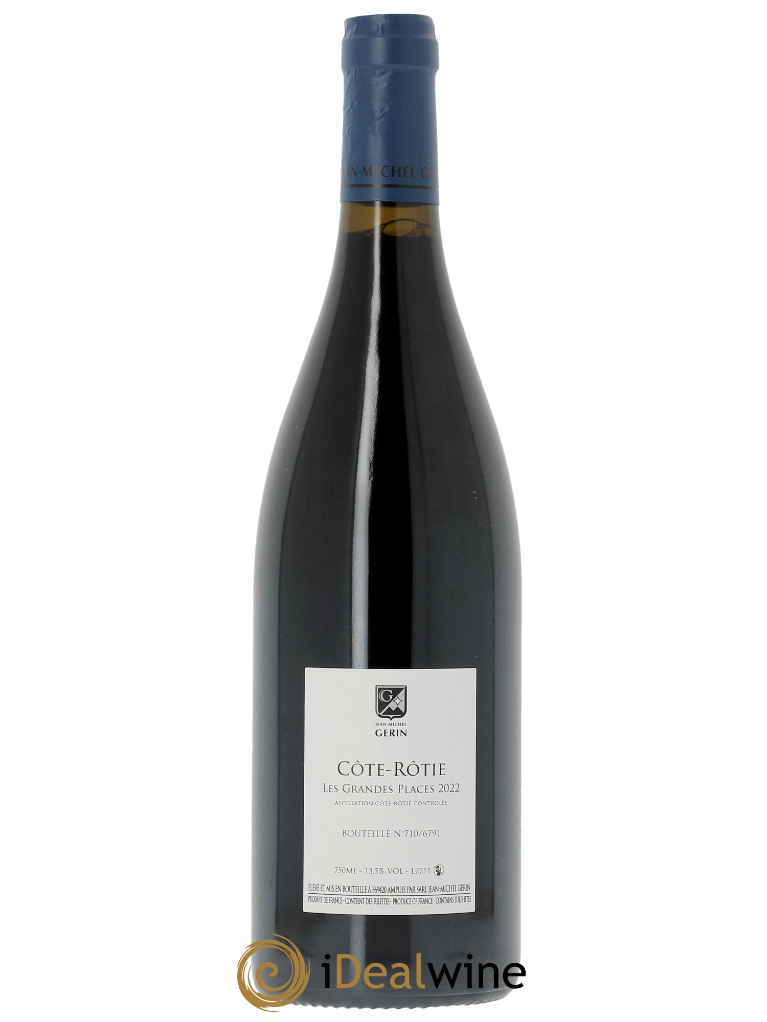 Côte-Rôtie Les Grandes Places Jean-Michel Gerin 2022 - Lot de 1 bouteille - 1