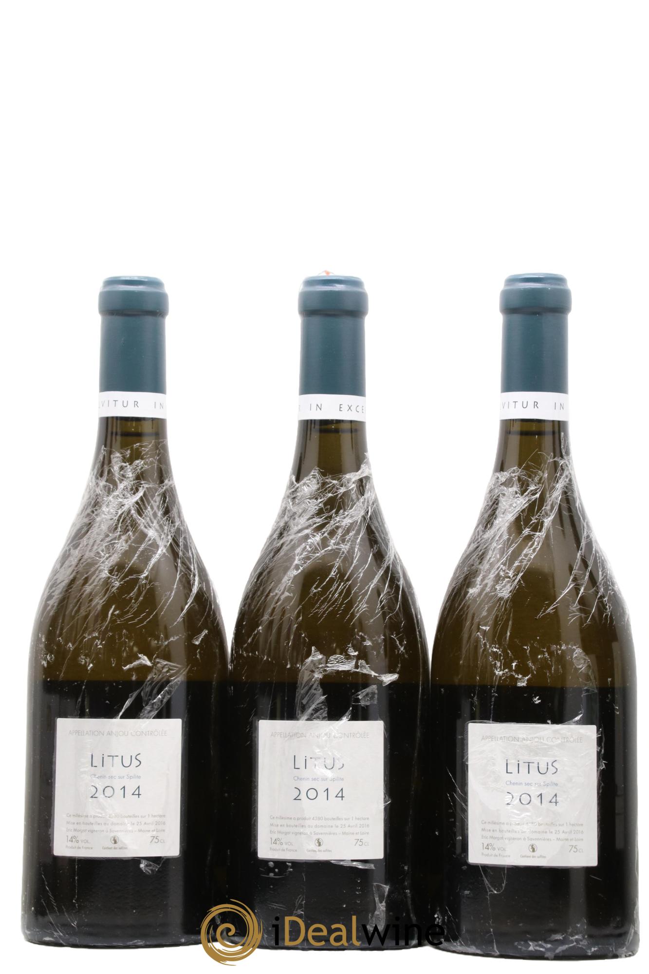 Anjou Litus Eric Morgat 2014 - Lot de 3 bouteilles - 1