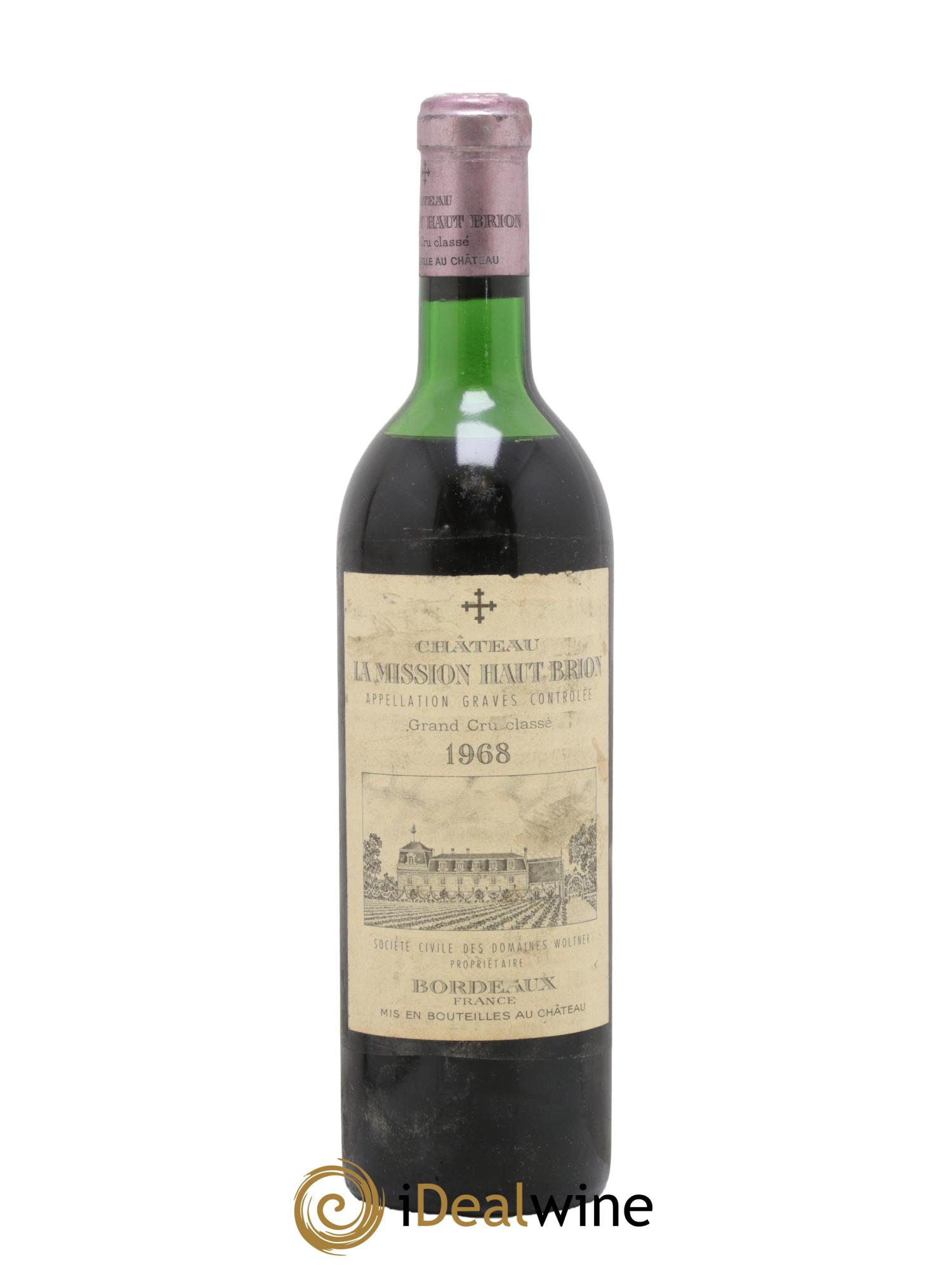 Château la Mission Haut-Brion Cru Classé de Graves 1968 - Lotto di 1 bottiglia - 0