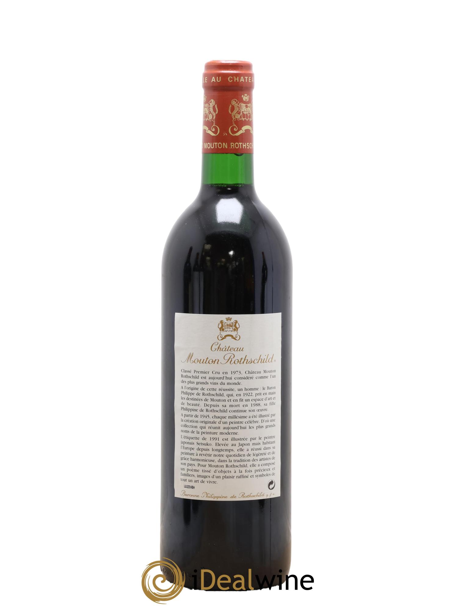 Château Mouton Rothschild 1er Grand Cru Classé 1991 - Posten von 1 Flasche - 1