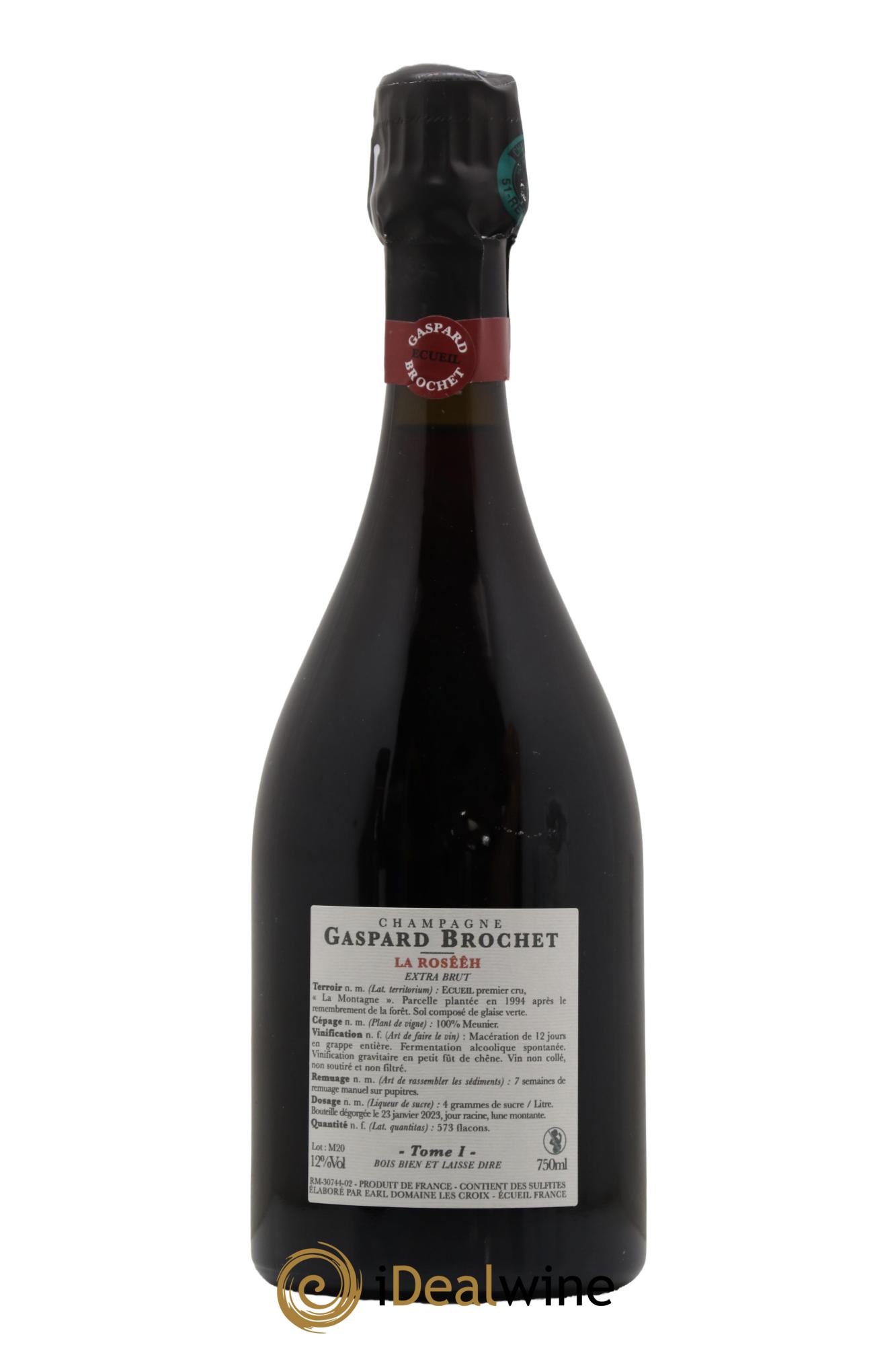 Champagne Le Mouton Tome I Maison gaspard Brochet - Lot de 1 bouteille - 1