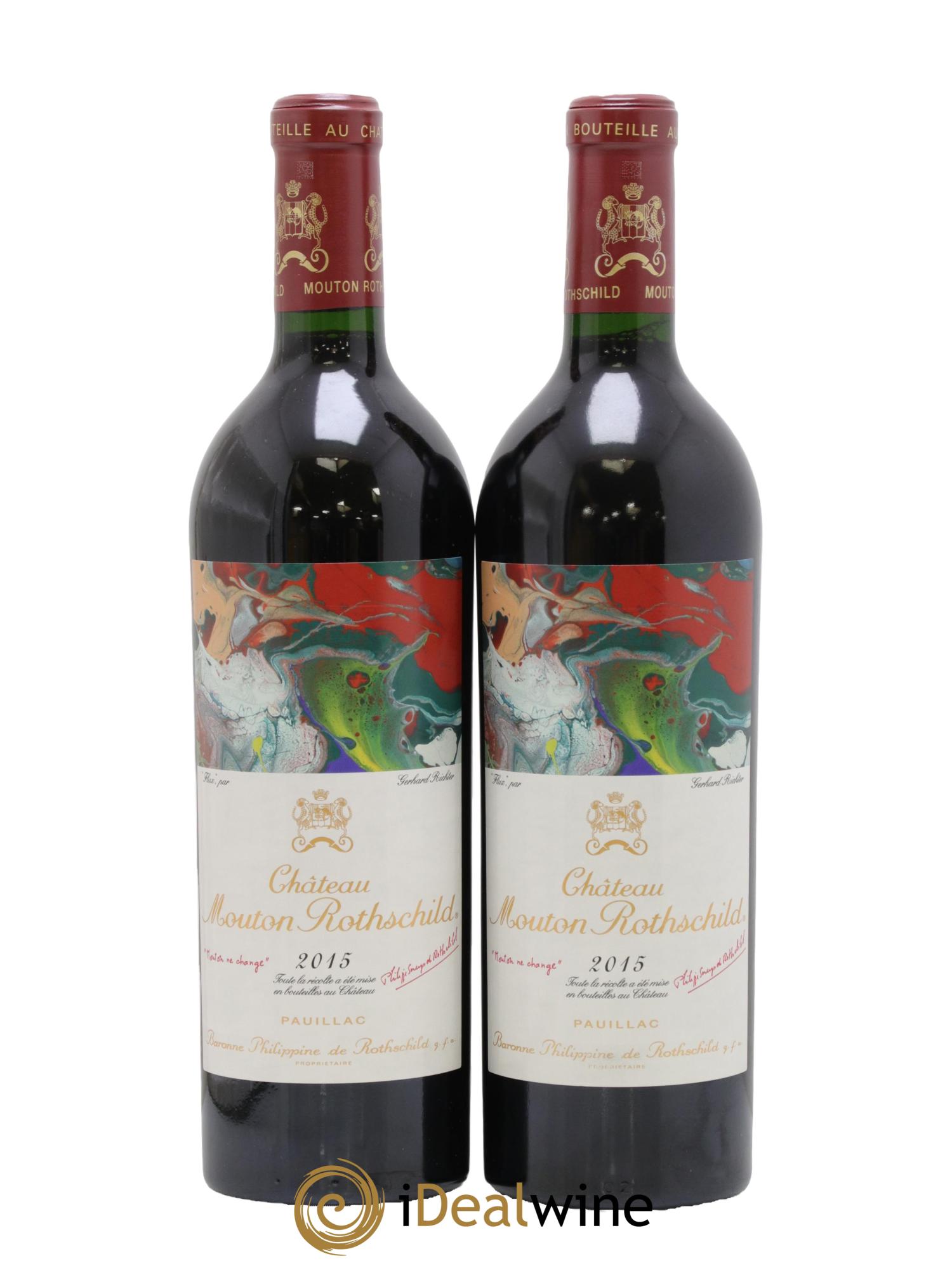 Château Mouton Rothschild 1er Grand Cru Classé 2015 - Lot of 2 bottles - 0