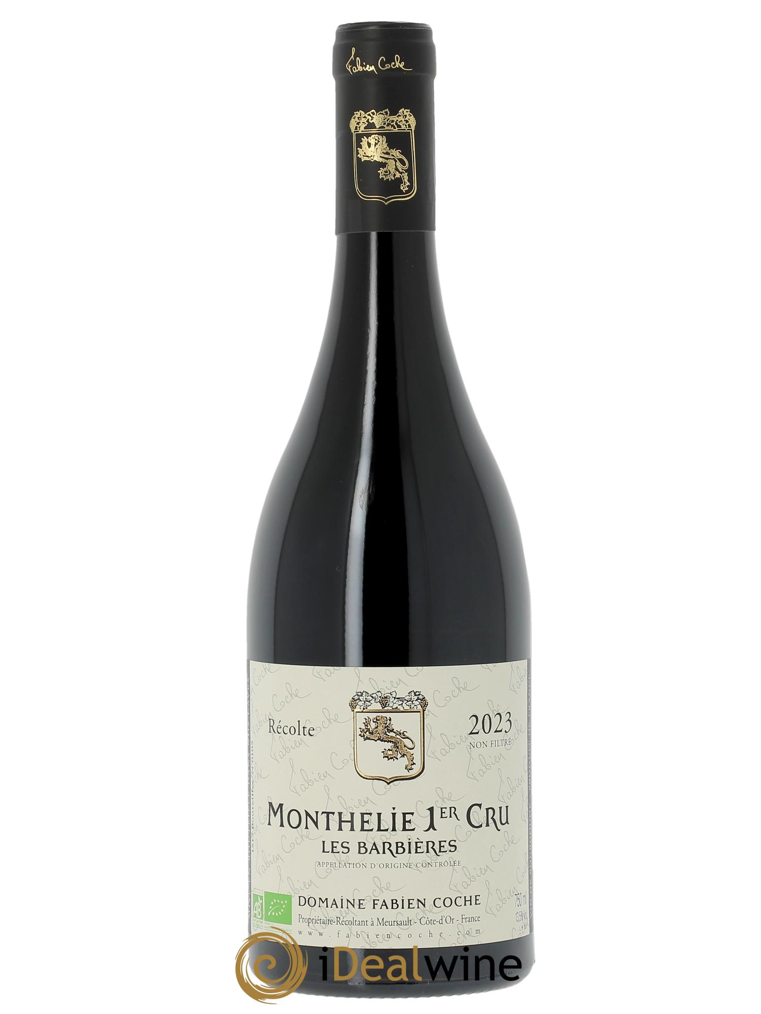 Monthélie 1er Cru Les Barbières Fabien Coche  2023 - Lotto di 1 bottiglia - 0
