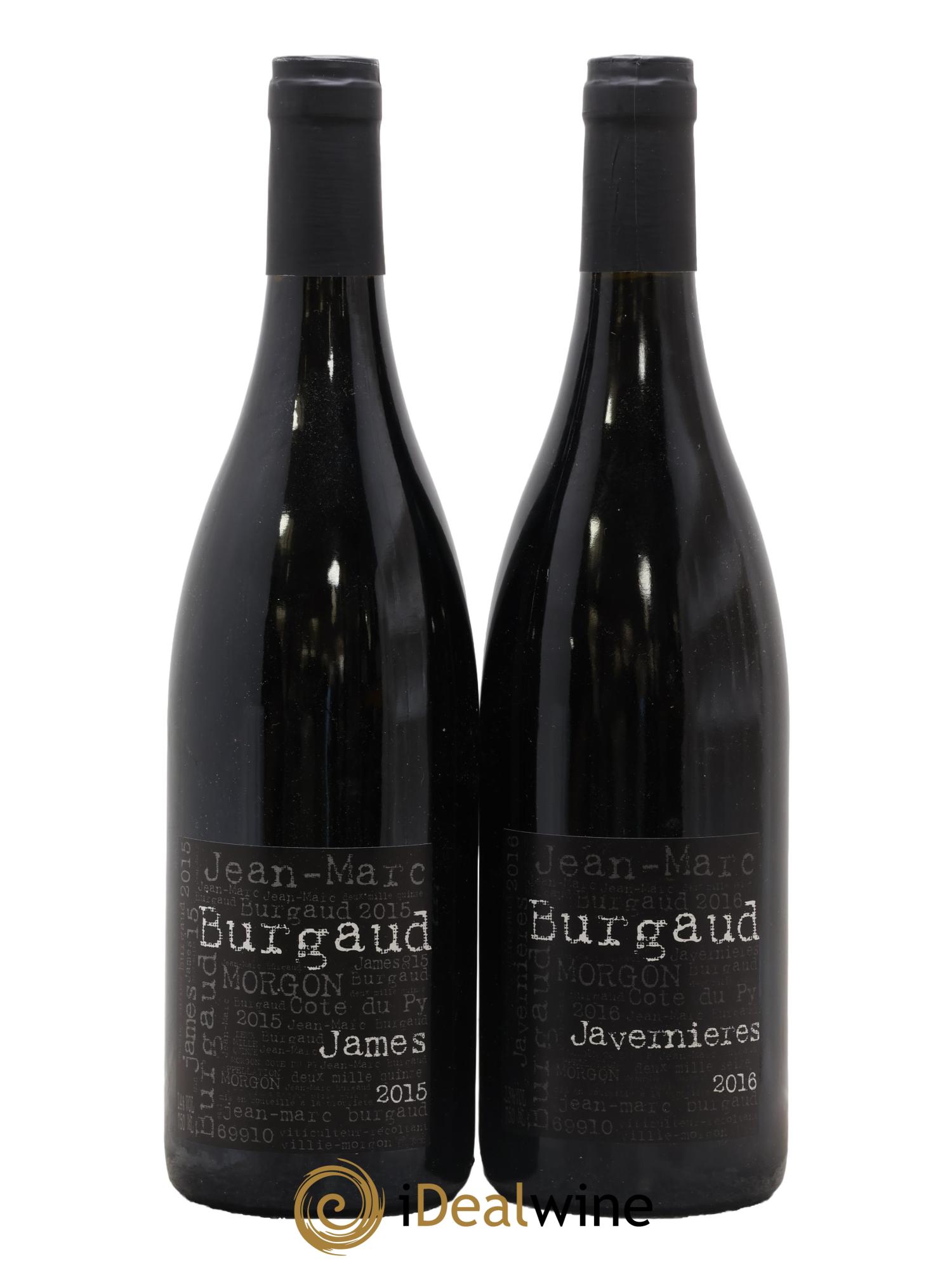 Morgon Côte du Py Jean-Marc Burgaud (Domaine) 1x James 2015 - 1x Javernières 2016 - Posten von 2 Flaschen - 0
