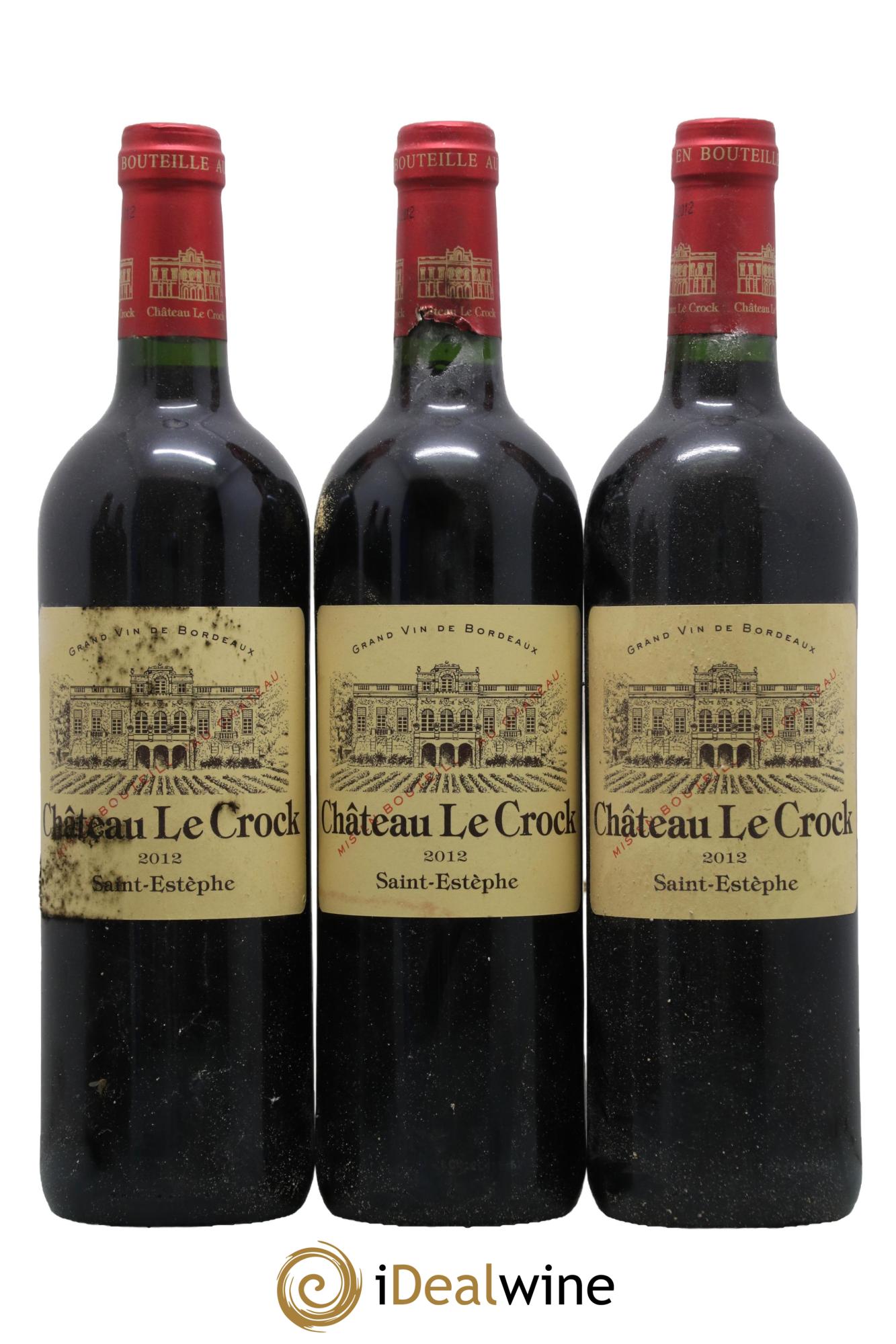Château le Crock Cru Bourgeois 2012 - Lot de 3 bouteilles - 0