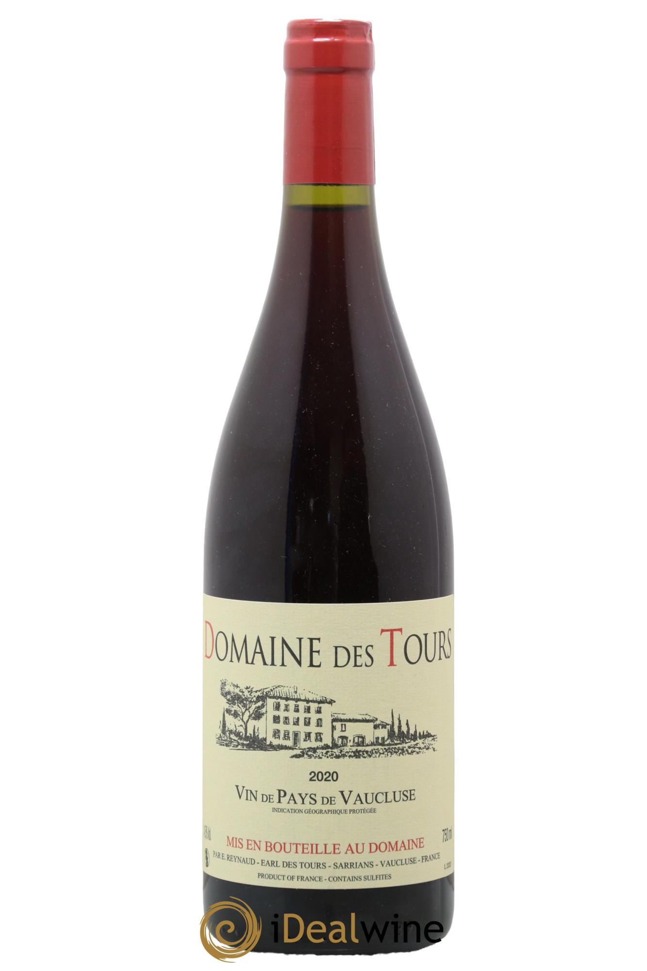 Vaucluse (Vin de Pays de Vaucluse) Domaine des Tours Emmanuel Reynaud 2020 - Lot de 1 bouteille - 0