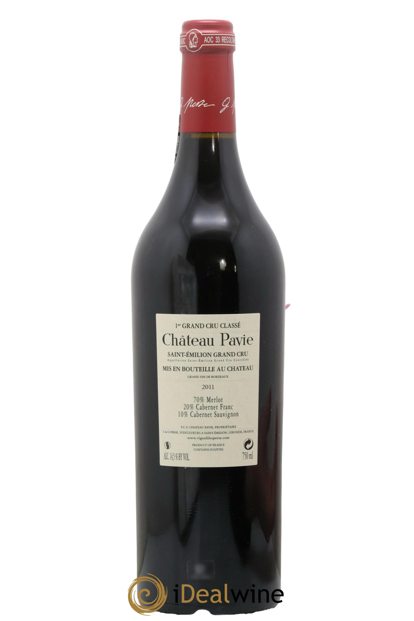 Château Pavie 1er Grand Cru Classé A 2011 - Posten von 1 Flasche - 1