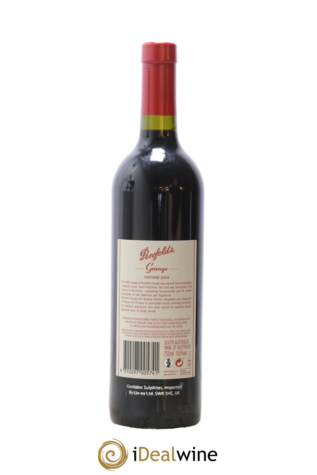 South Australia Penfolds Wines Grange Bin 95 2009 - Lot de 1 bouteille - 1