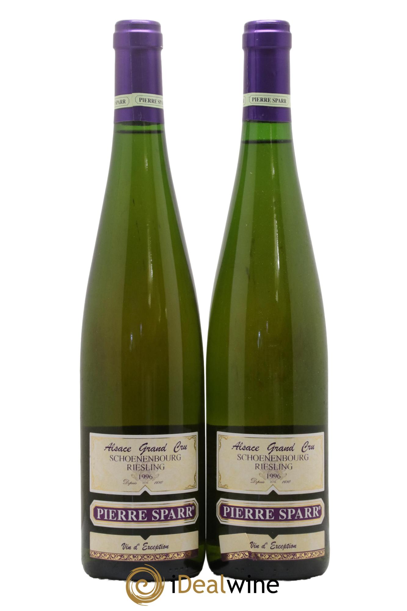 Alsace Grand Cru Schoenenbourg Riesling Pierre Sparr 1996 - Lot de 2 bouteilles - 0
