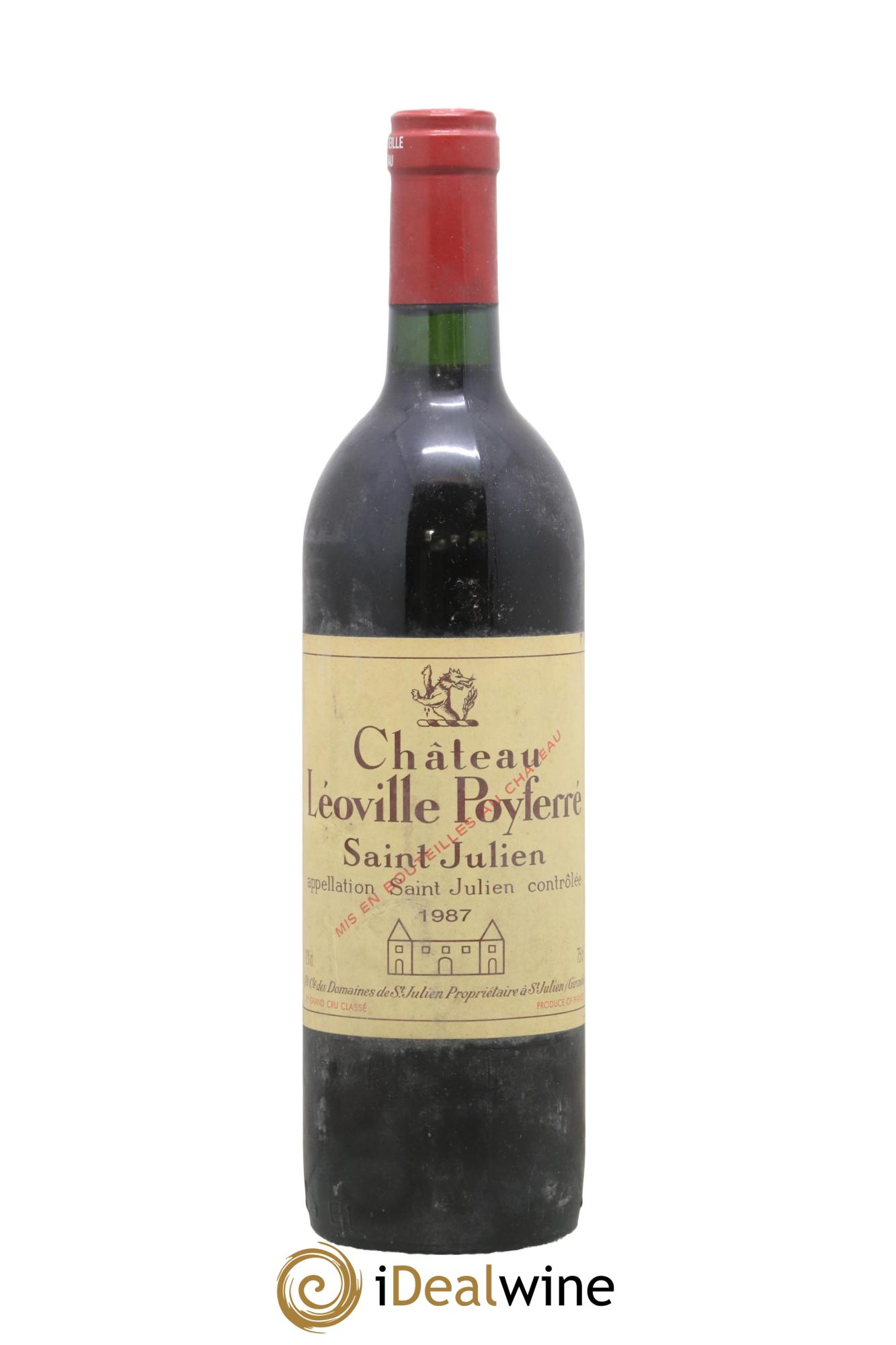 Château Léoville Poyferré 2ème Grand Cru Classé 1987 - Posten von 1 Flasche - 0