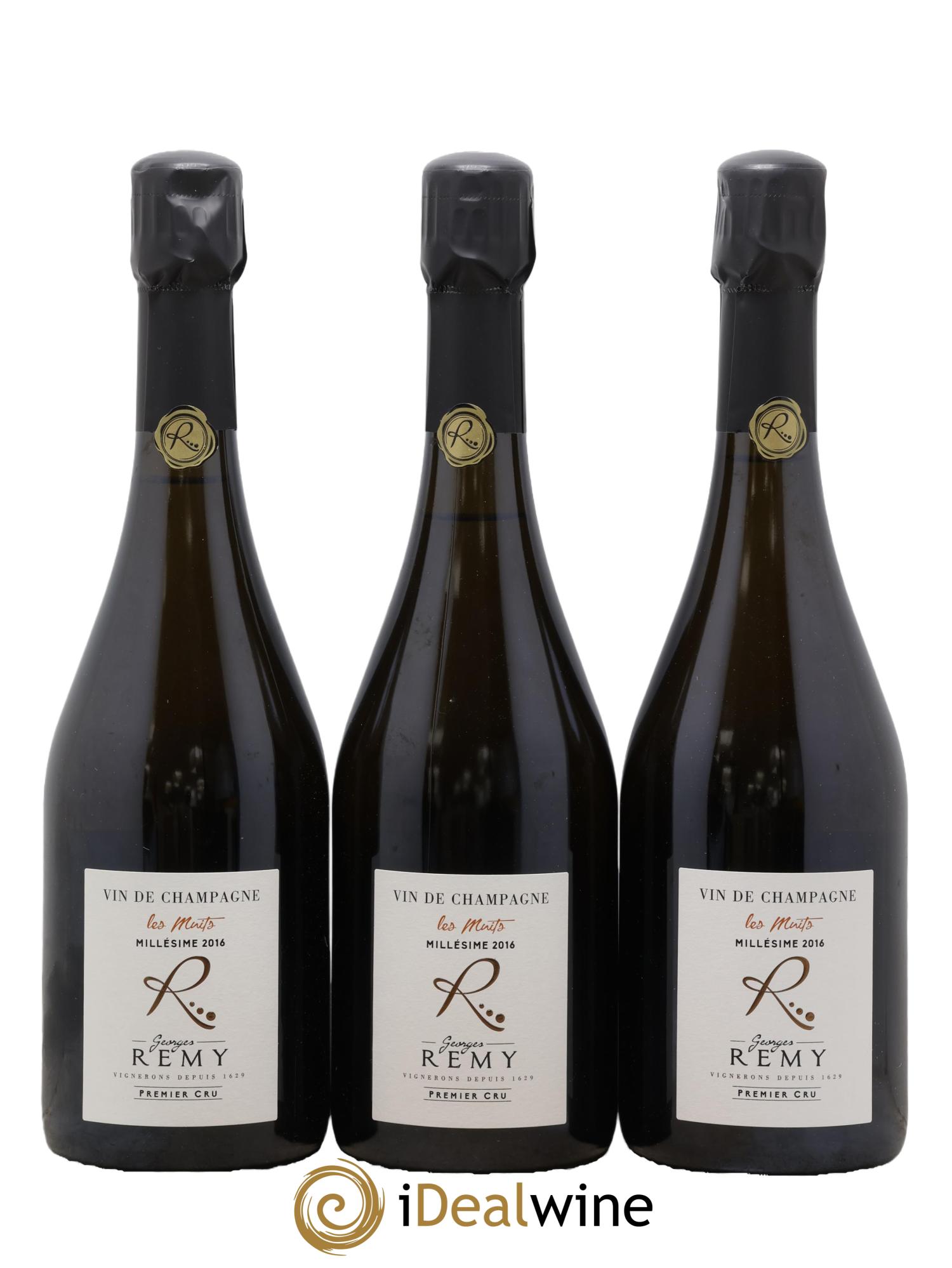 Champagne Les Muits Georges Remy 2016 - Lot de 3 bouteilles - 0