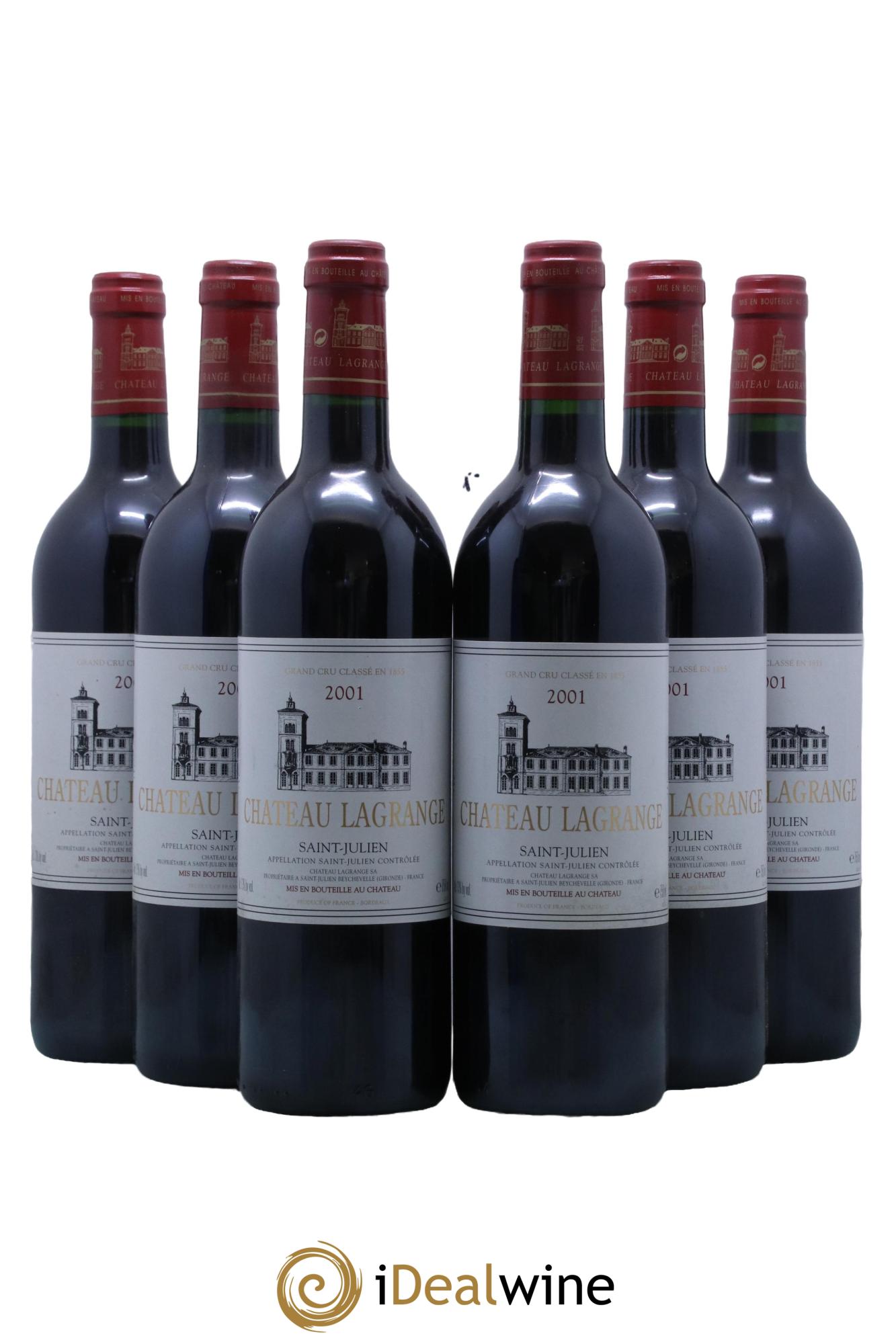 Château Lagrange 3ème Grand Cru Classé 2001 - Lot de 6 bouteilles - 0